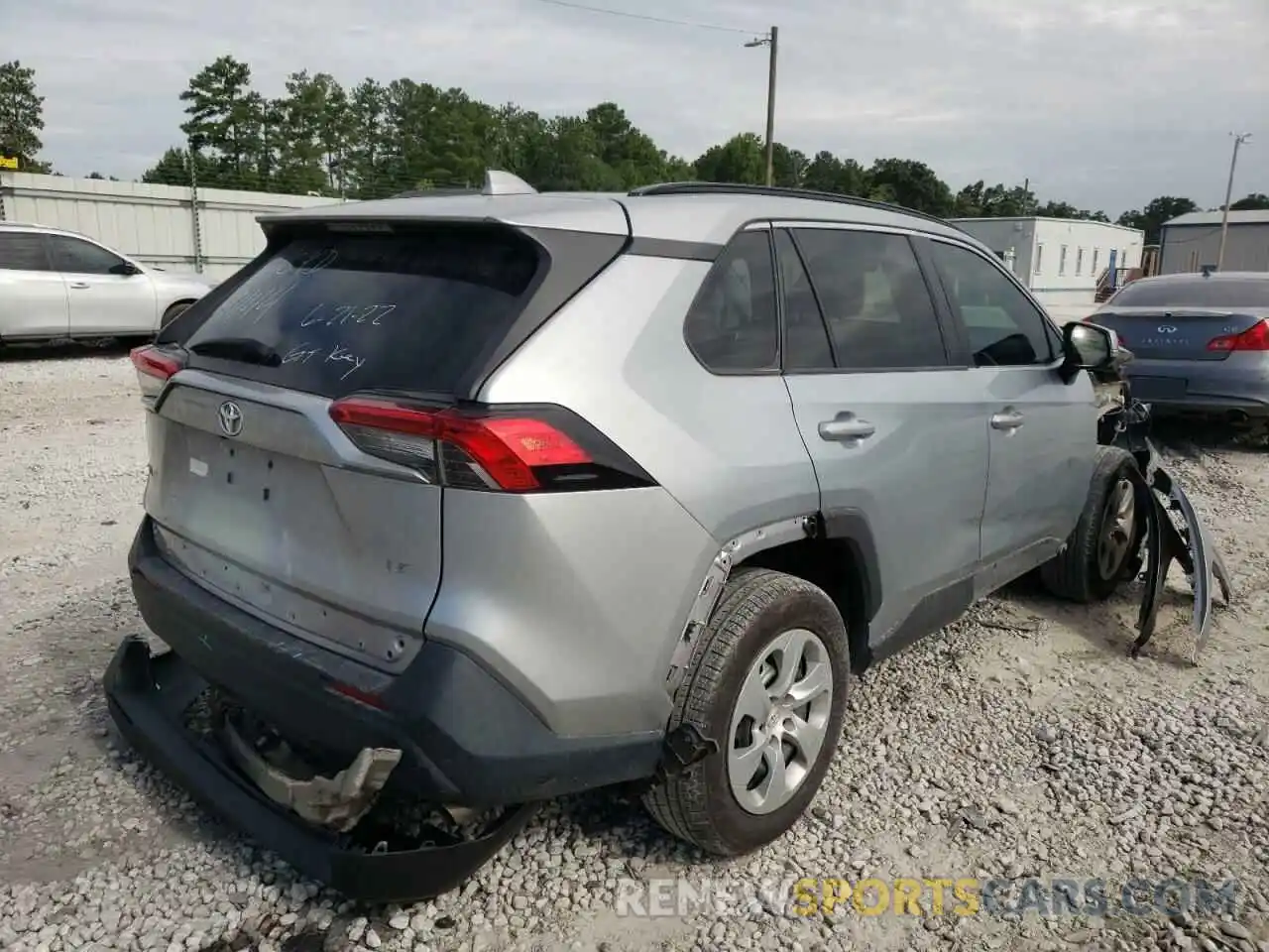 4 Photograph of a damaged car 2T3K1RFV3LW059444 TOYOTA RAV4 2020