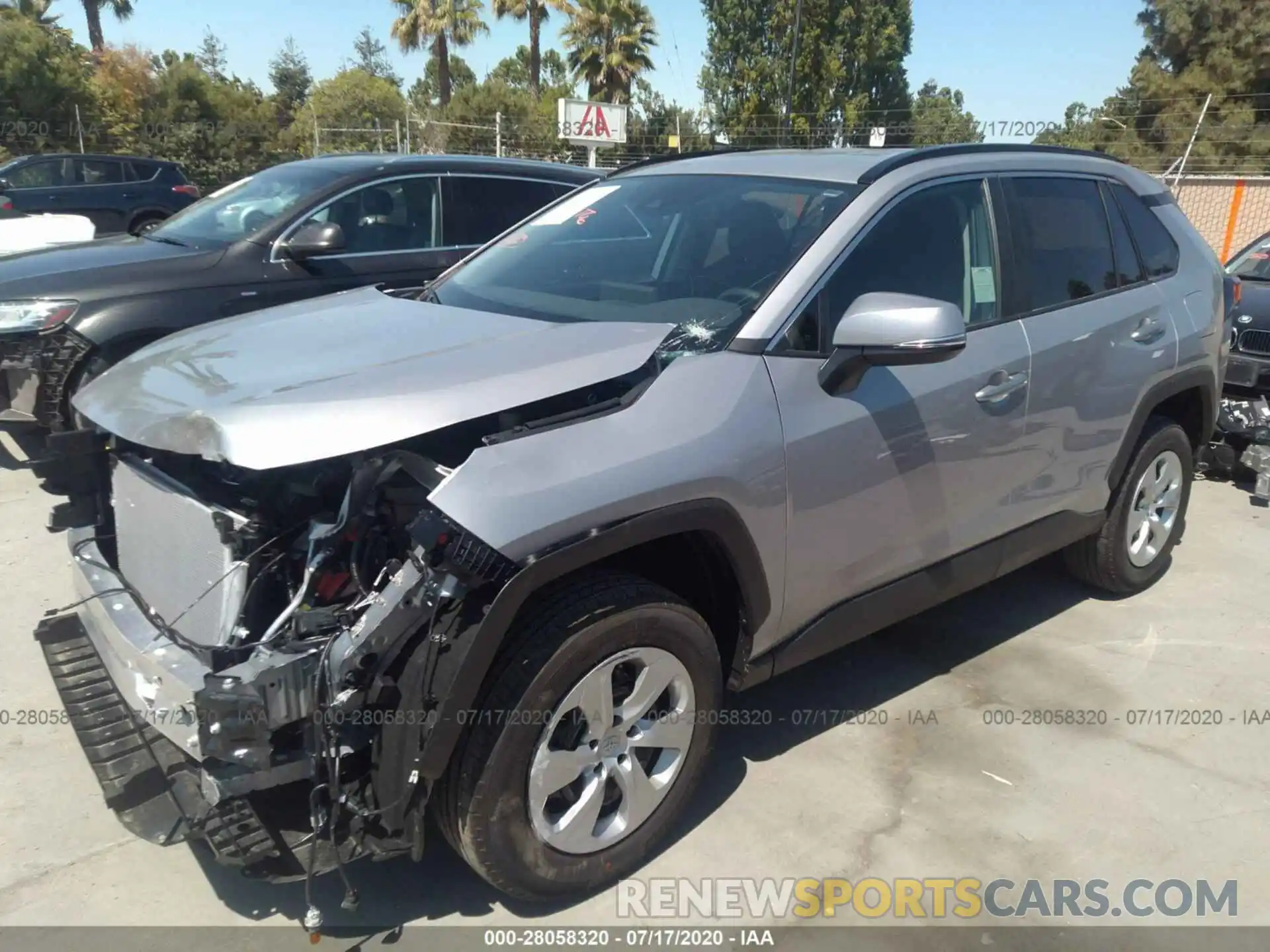 2 Photograph of a damaged car 2T3K1RFV3LW079371 TOYOTA RAV4 2020