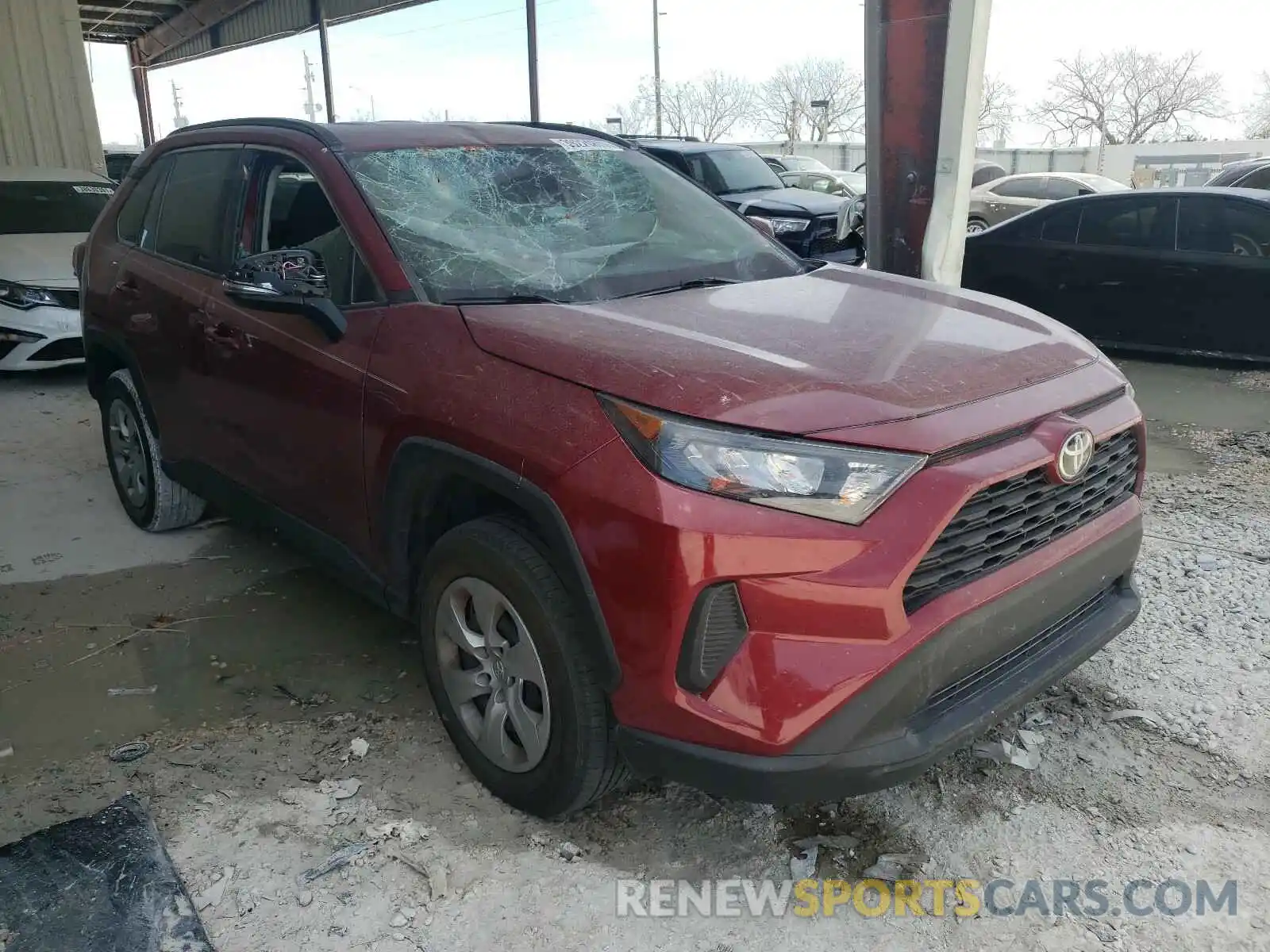 1 Photograph of a damaged car 2T3K1RFV4LW058674 TOYOTA RAV4 2020