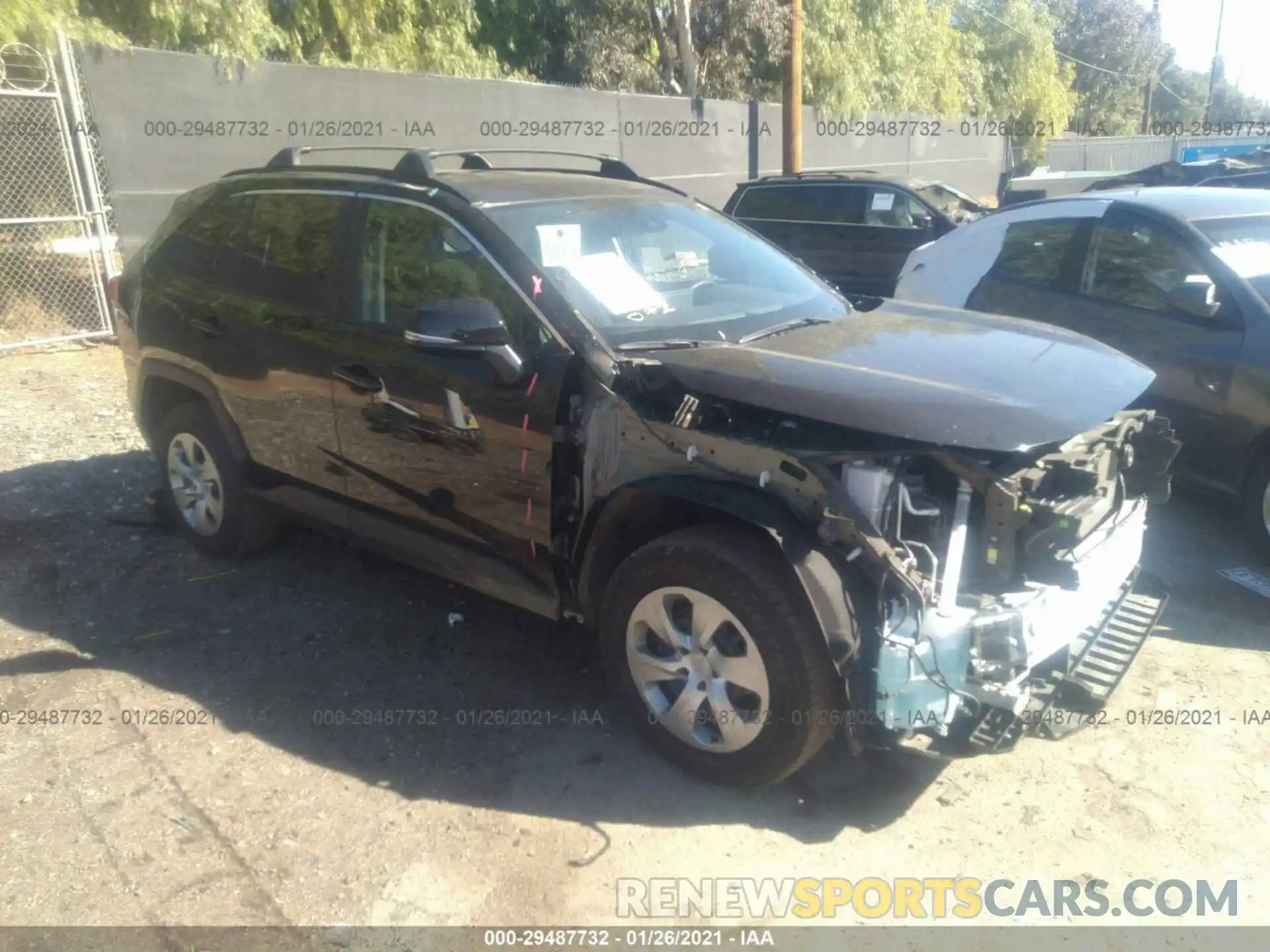 1 Photograph of a damaged car 2T3K1RFV4LW063812 TOYOTA RAV4 2020