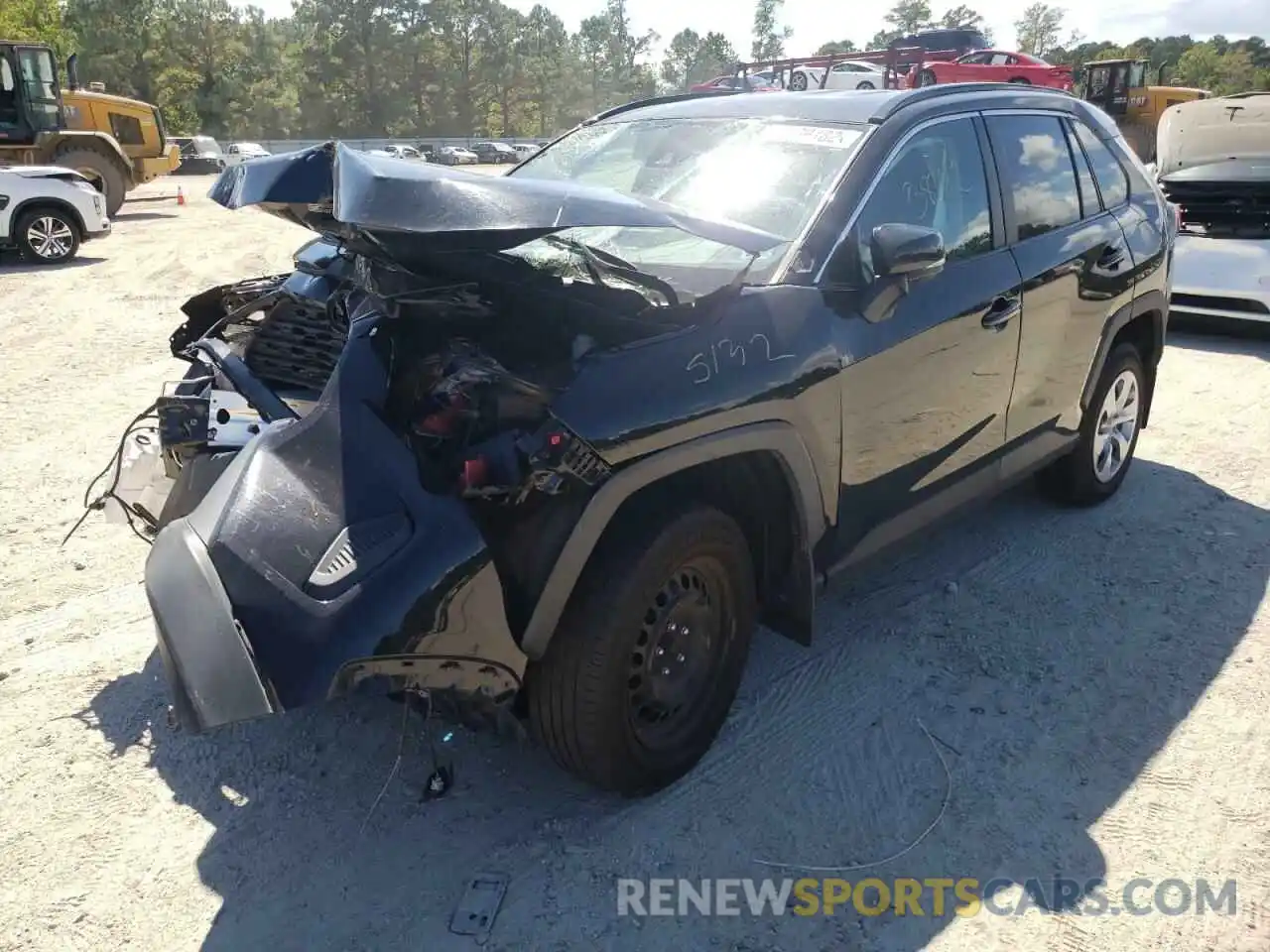 2 Photograph of a damaged car 2T3K1RFV4LW101961 TOYOTA RAV4 2020