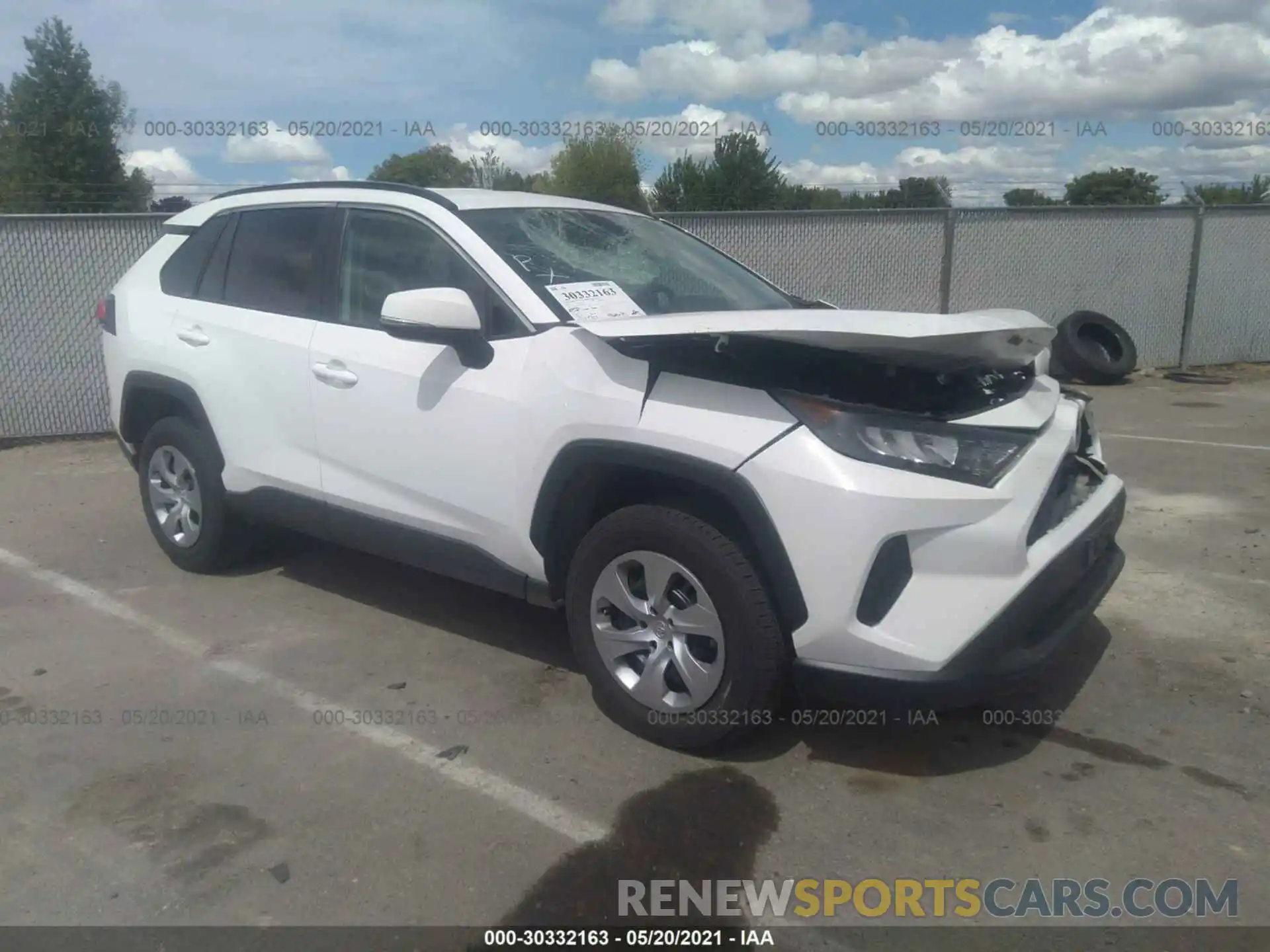 1 Photograph of a damaged car 2T3K1RFV5LC045014 TOYOTA RAV4 2020