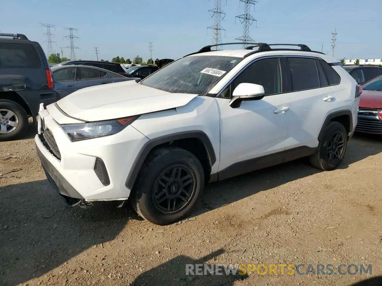 1 Photograph of a damaged car 2T3K1RFV5LC051217 TOYOTA RAV4 2020