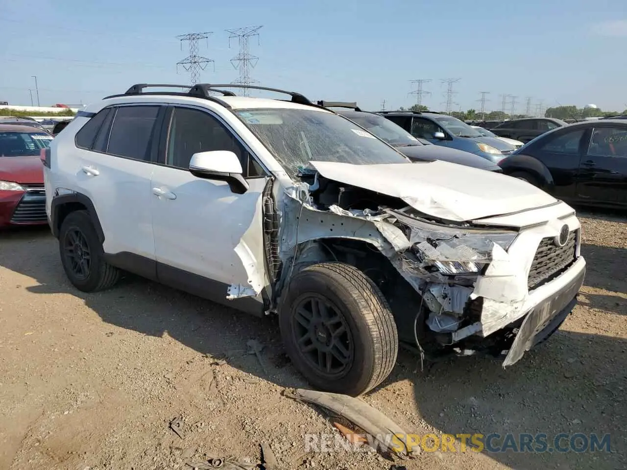 4 Photograph of a damaged car 2T3K1RFV5LC051217 TOYOTA RAV4 2020