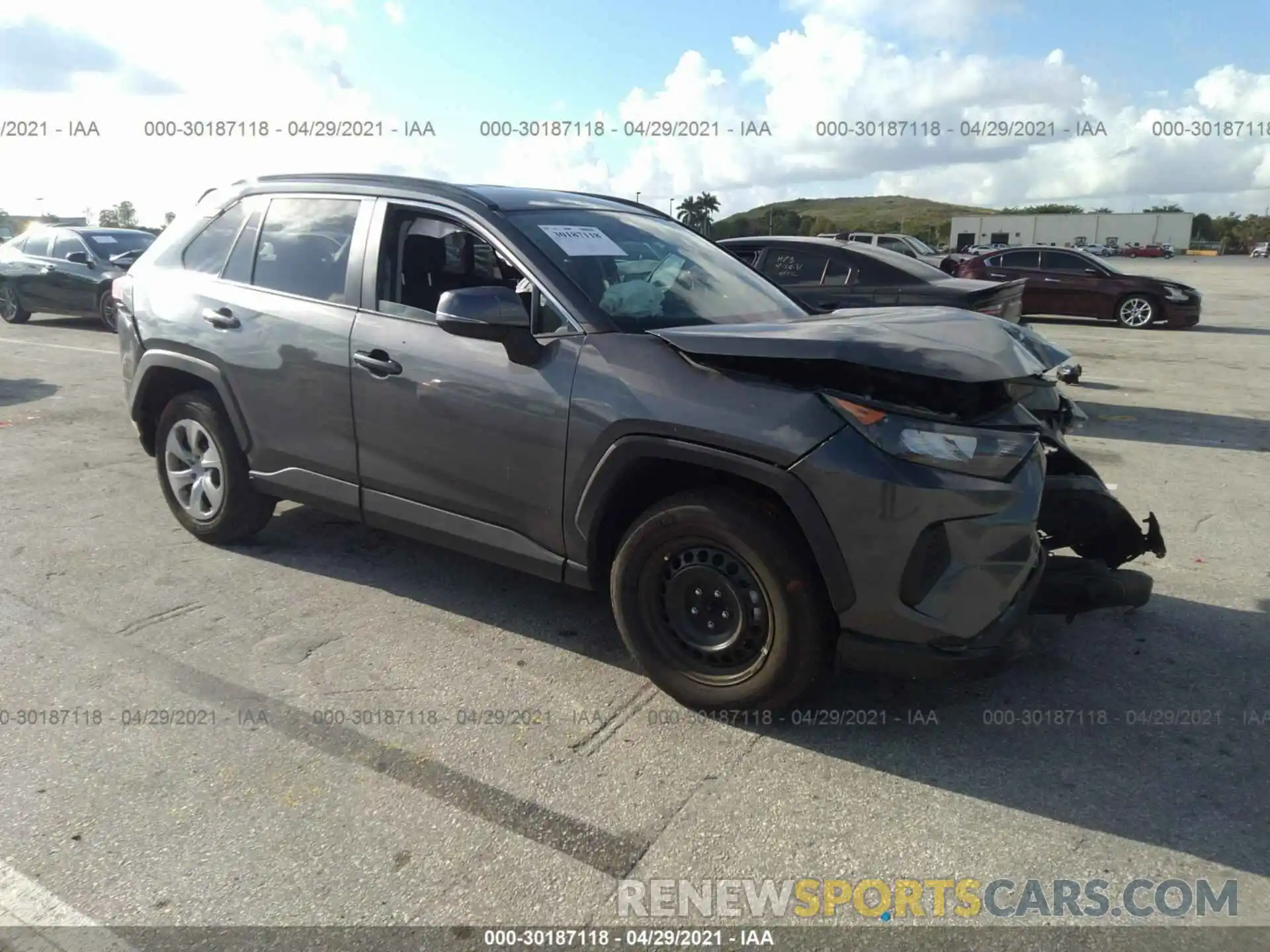 1 Photograph of a damaged car 2T3K1RFV6LC051713 TOYOTA RAV4 2020