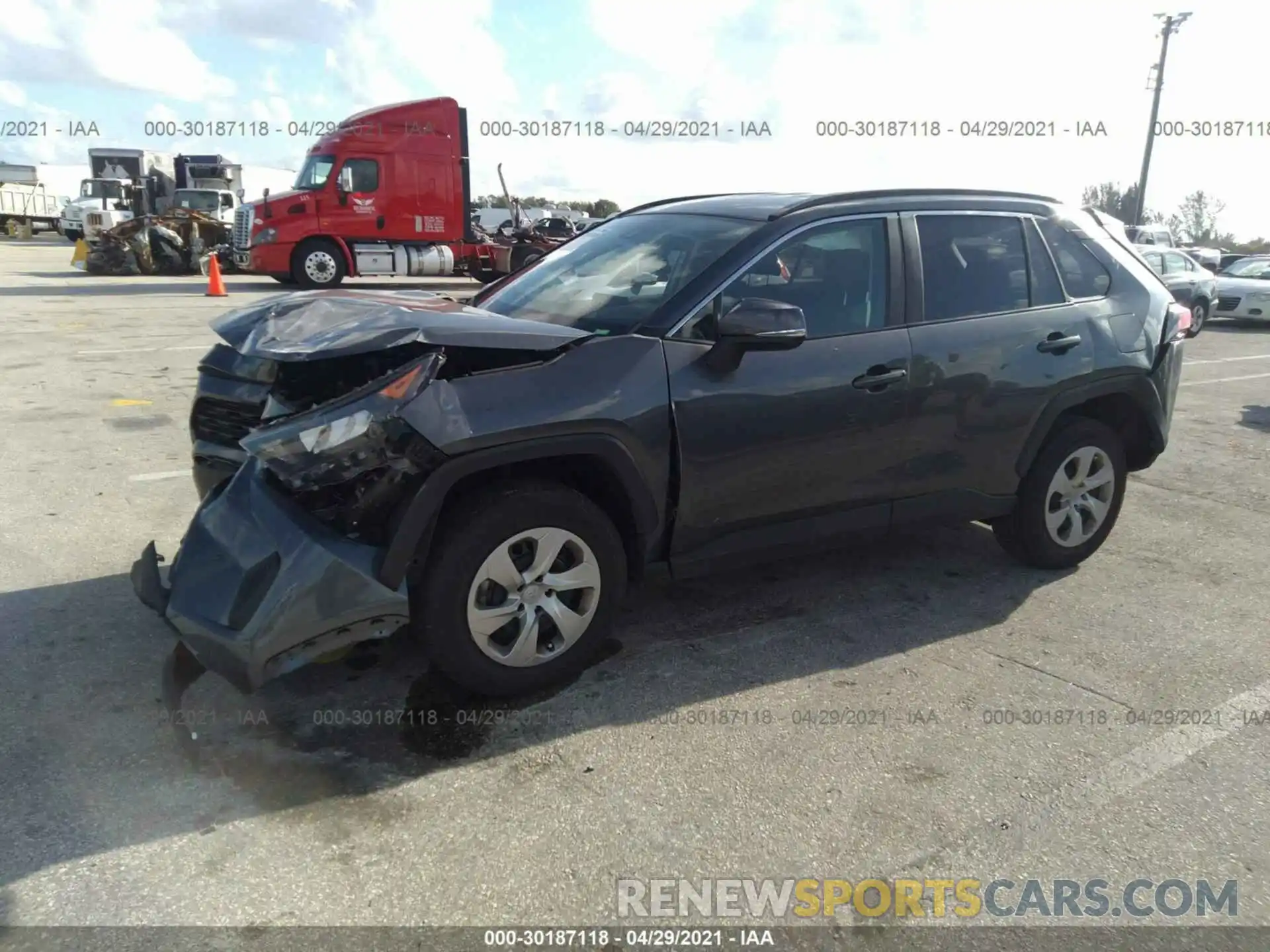 2 Photograph of a damaged car 2T3K1RFV6LC051713 TOYOTA RAV4 2020