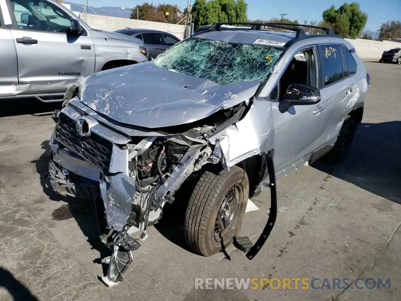 1 Photograph of a damaged car 2T3K1RFV6LW102531 TOYOTA RAV4 2020