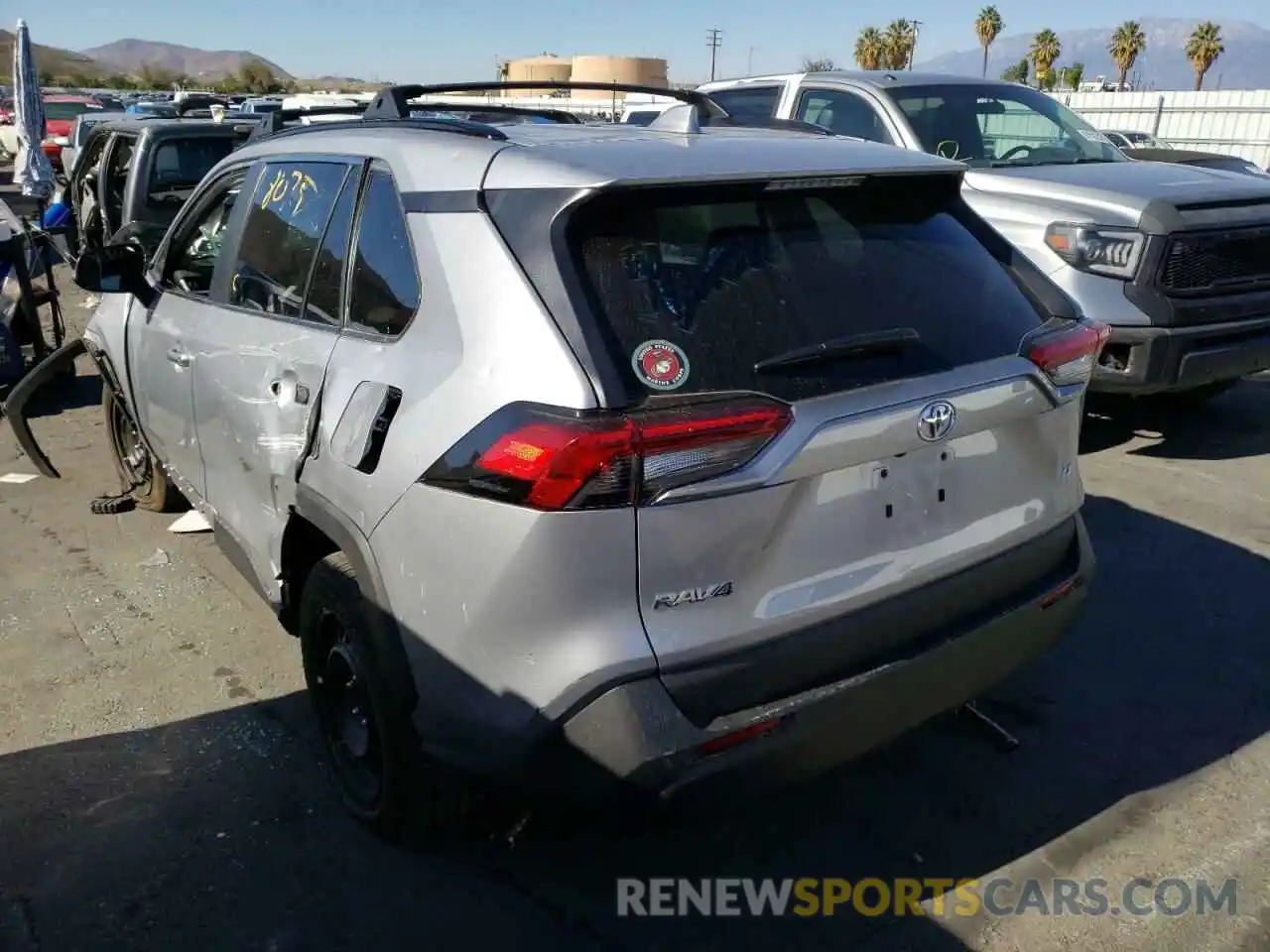 2 Photograph of a damaged car 2T3K1RFV6LW102531 TOYOTA RAV4 2020