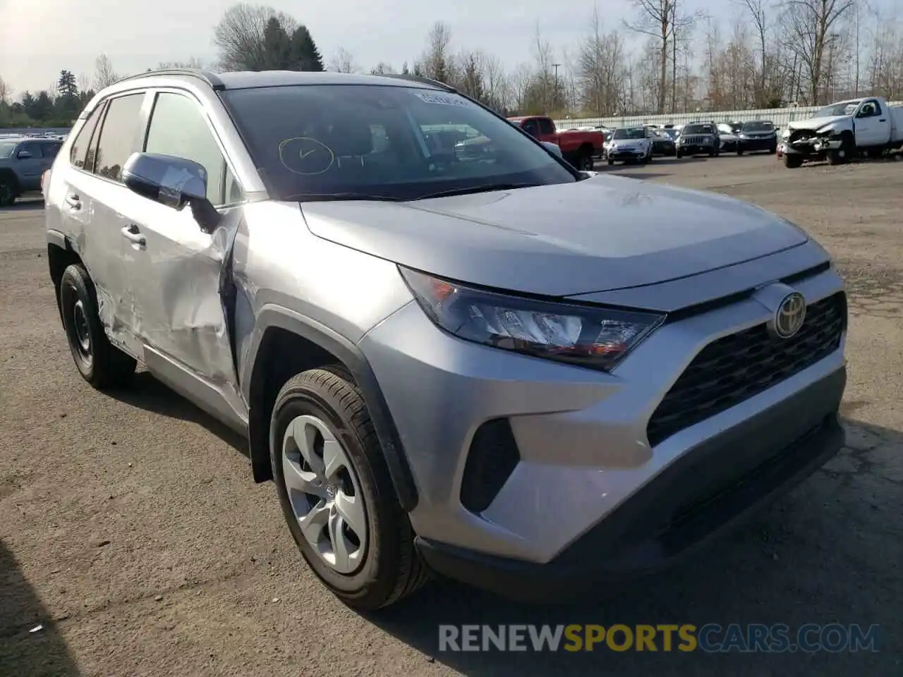 1 Photograph of a damaged car 2T3K1RFV7LC055771 TOYOTA RAV4 2020