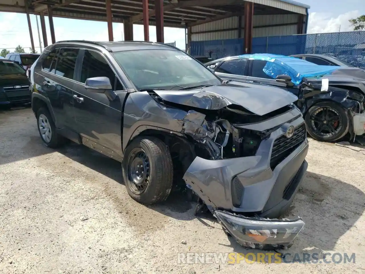 1 Photograph of a damaged car 2T3K1RFV7LC057780 TOYOTA RAV4 2020