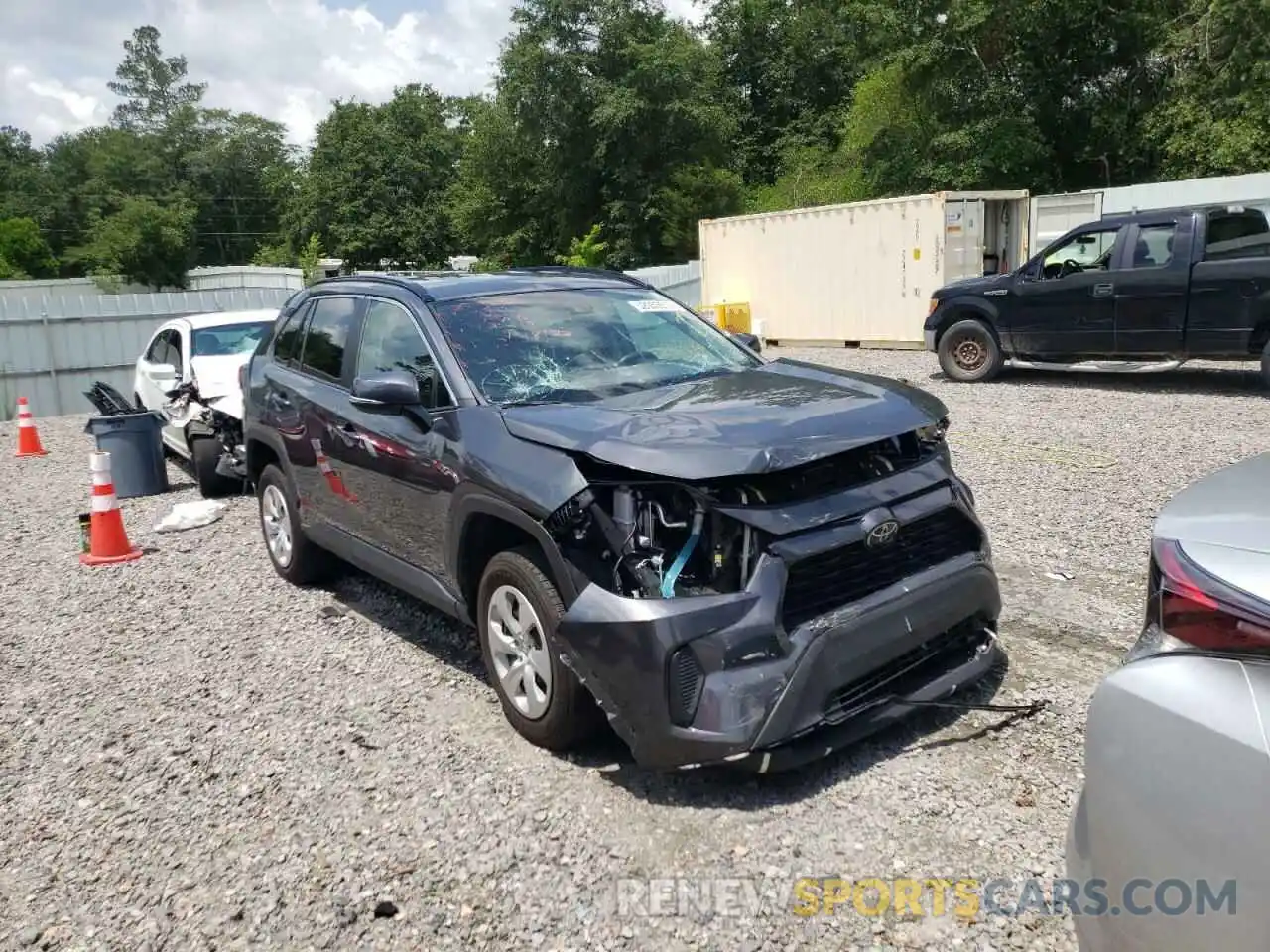 1 Photograph of a damaged car 2T3K1RFV7LC076989 TOYOTA RAV4 2020