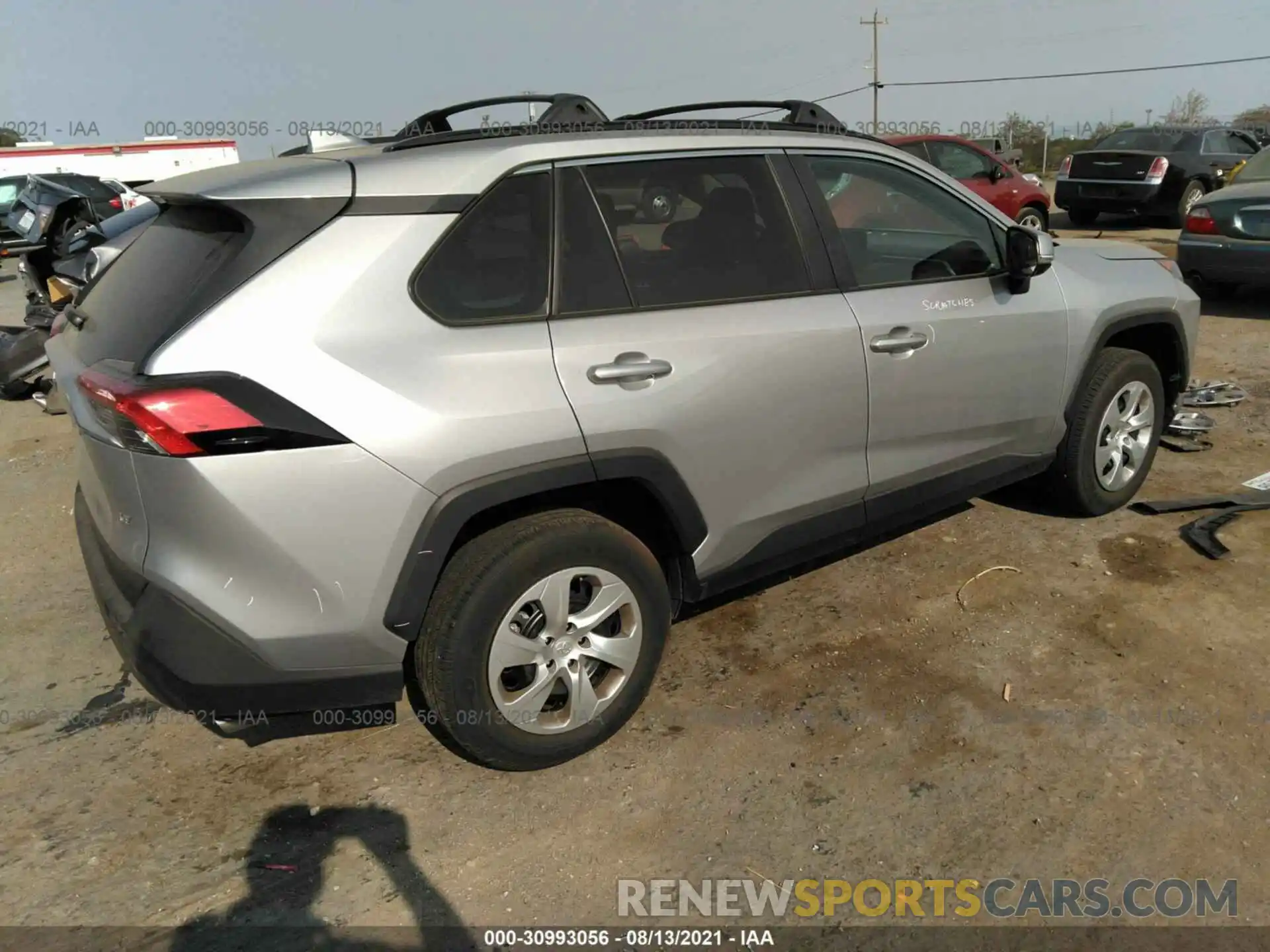 4 Photograph of a damaged car 2T3K1RFV8LW076739 TOYOTA RAV4 2020