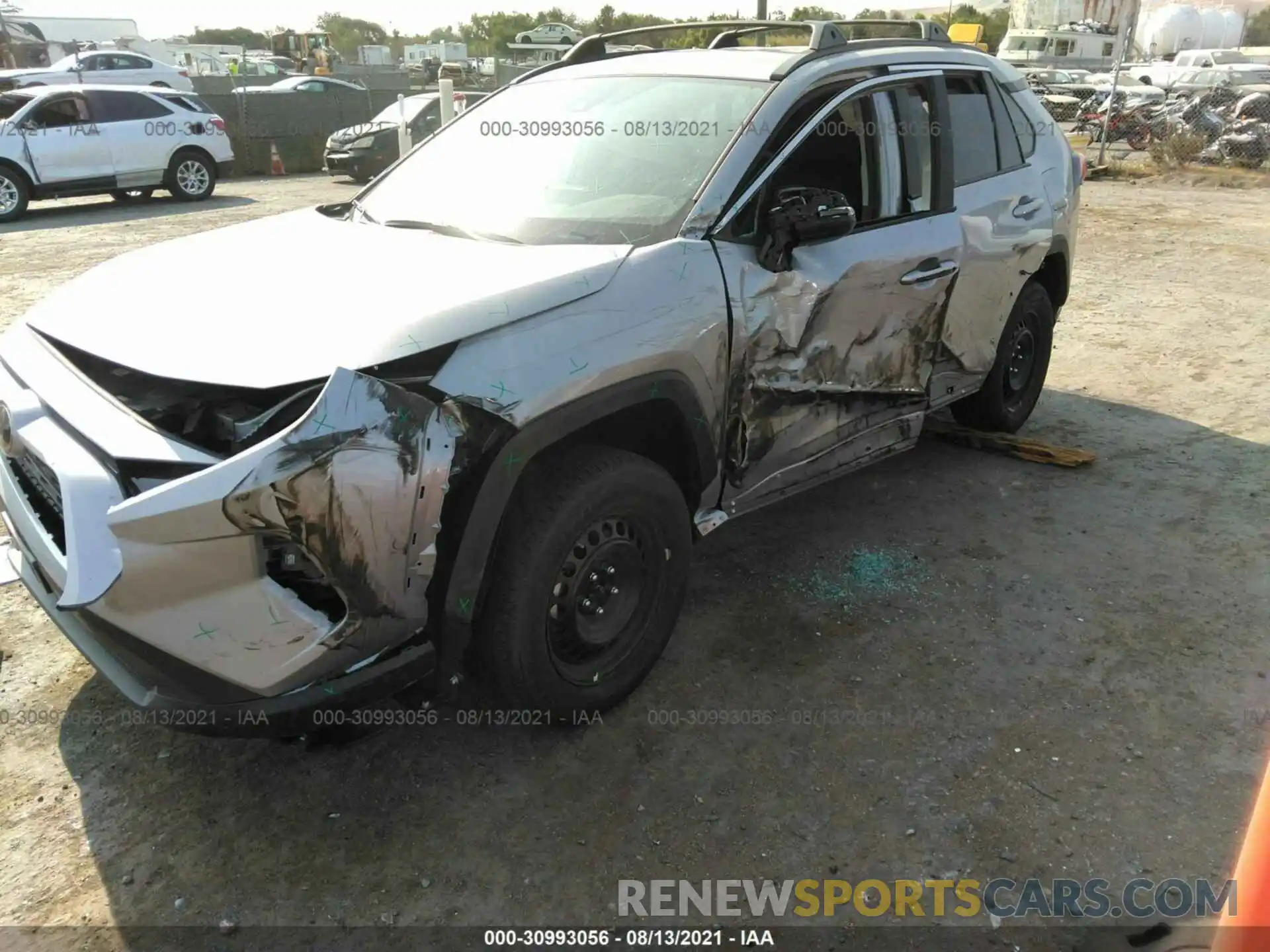 6 Photograph of a damaged car 2T3K1RFV8LW076739 TOYOTA RAV4 2020