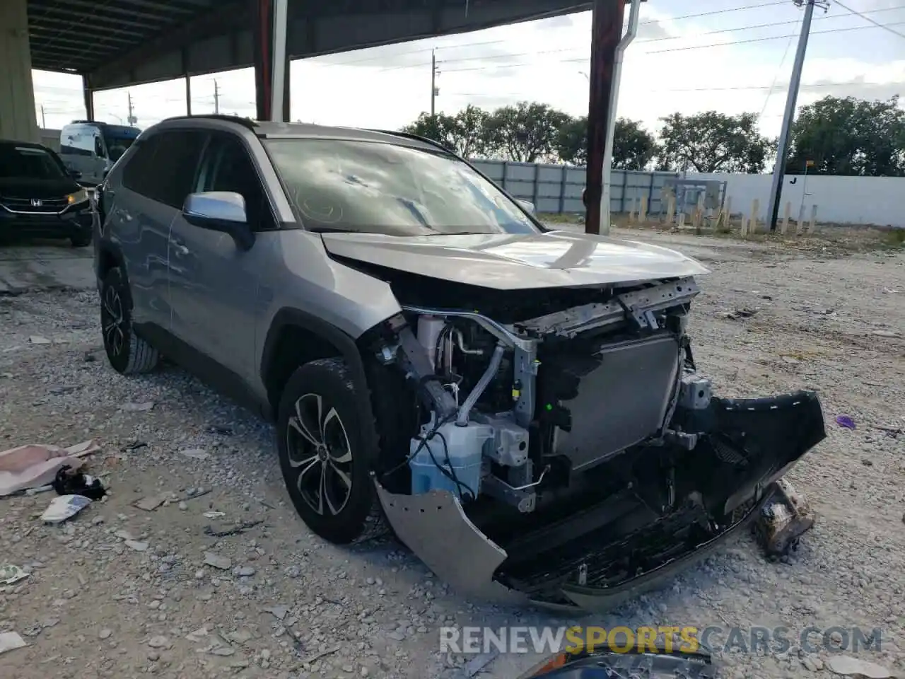 1 Photograph of a damaged car 2T3K1RFV9LC077951 TOYOTA RAV4 2020