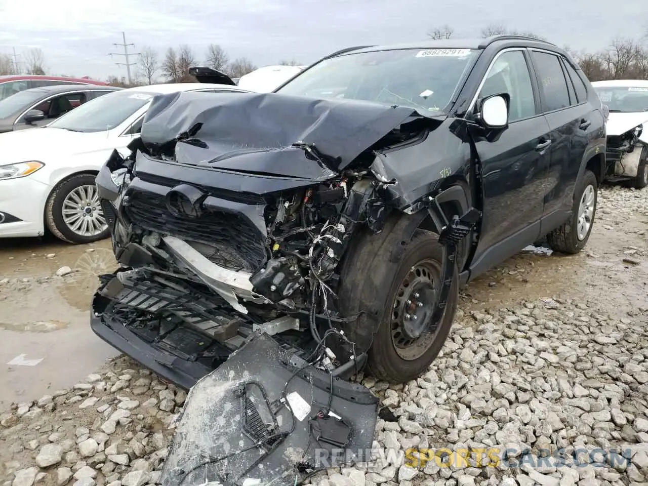 2 Photograph of a damaged car 2T3K1RFV9LC080977 TOYOTA RAV4 2020
