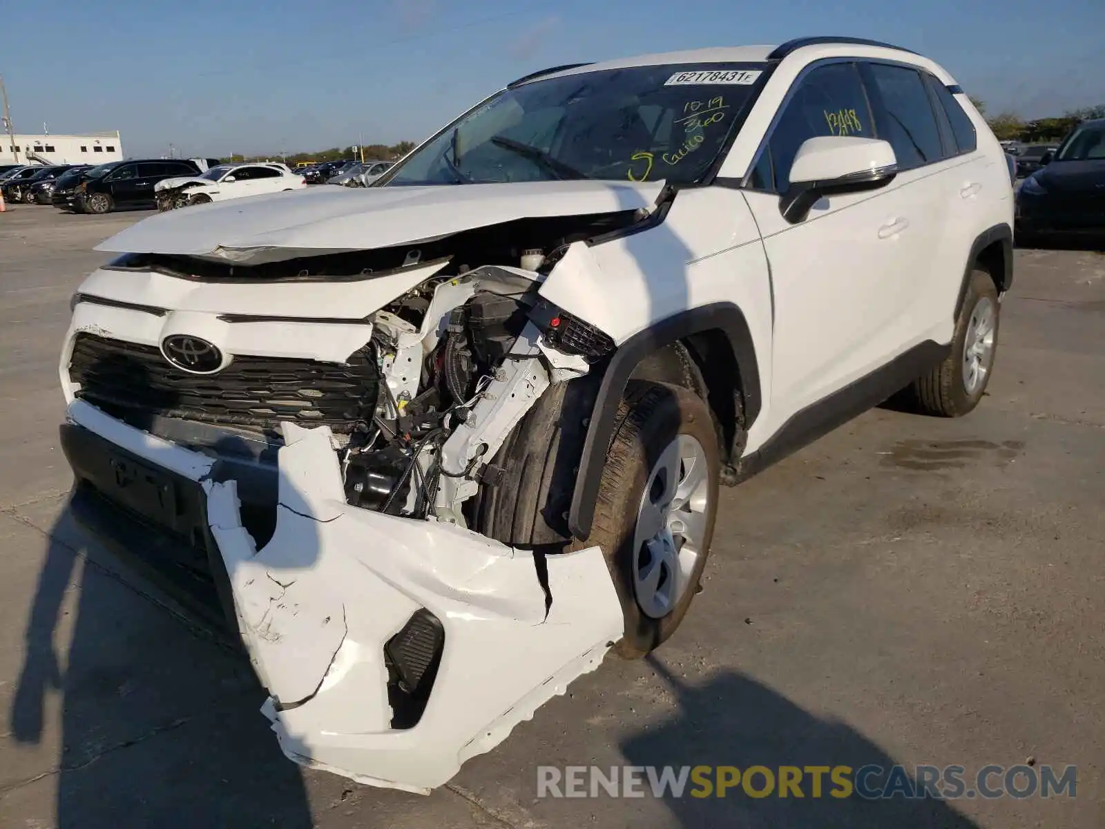 2 Photograph of a damaged car 2T3K1RFV9LW093260 TOYOTA RAV4 2020