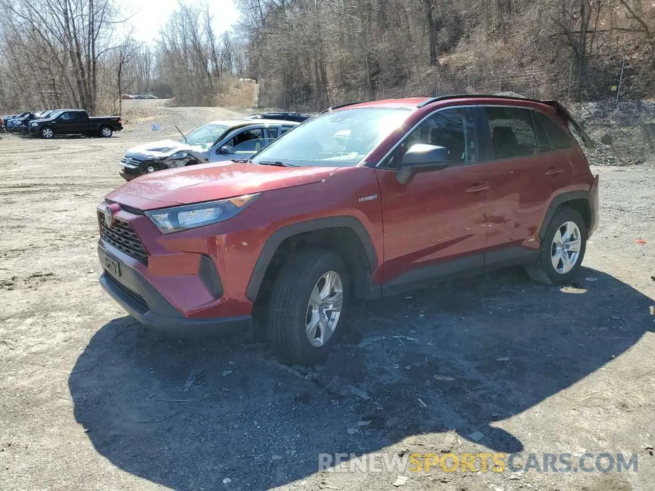 1 Photograph of a damaged car 2T3LWRFV5LW091673 TOYOTA RAV4 2020