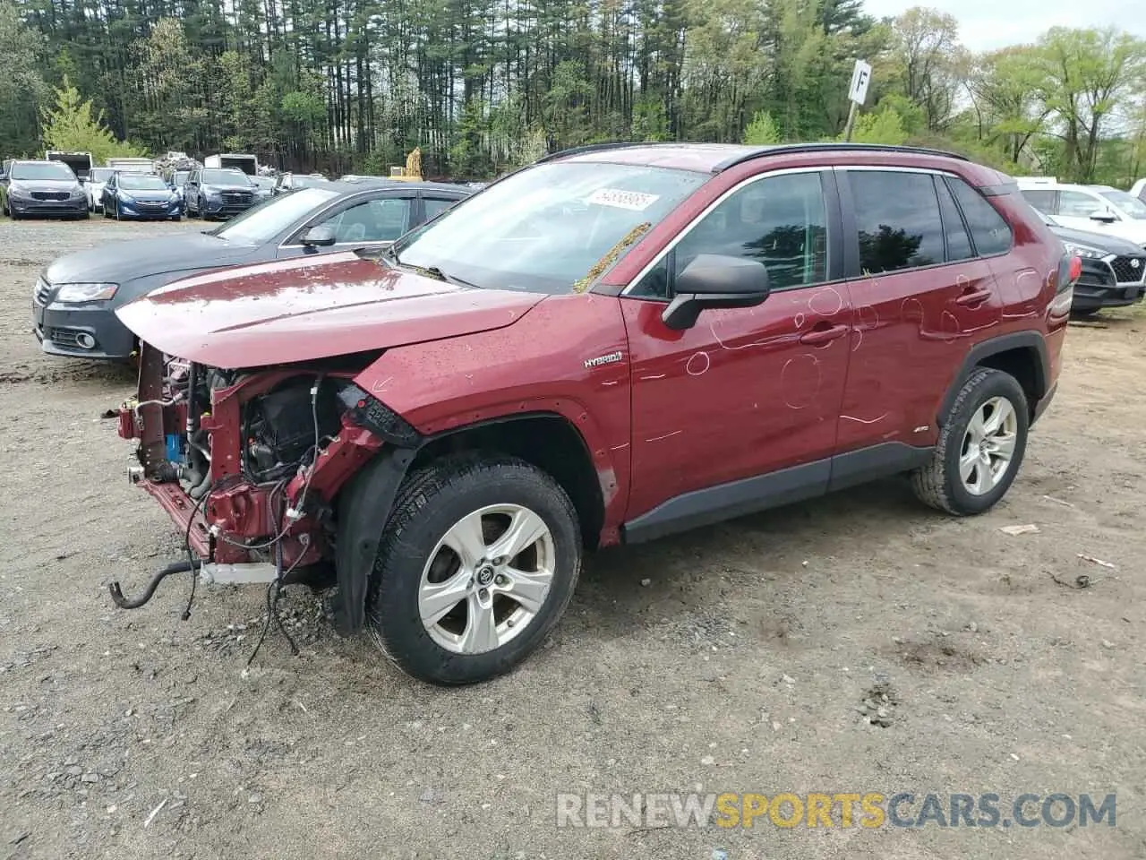 1 Photograph of a damaged car 2T3LWRFV7LW086524 TOYOTA RAV4 2020