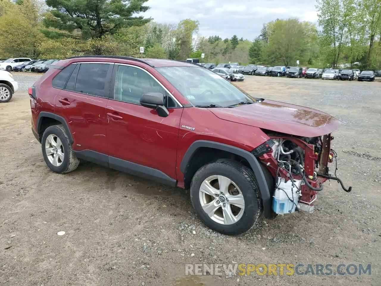 4 Photograph of a damaged car 2T3LWRFV7LW086524 TOYOTA RAV4 2020