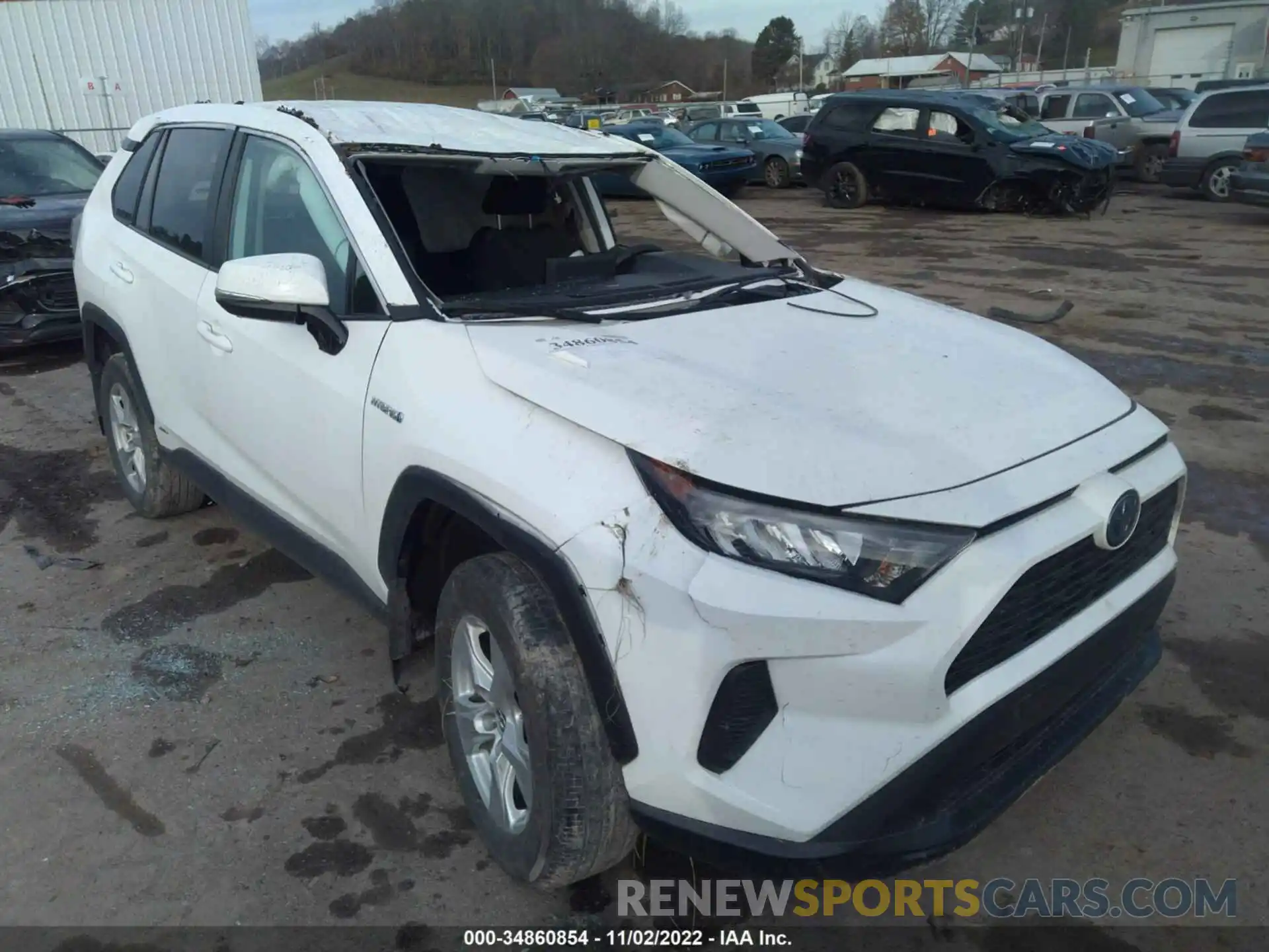 1 Photograph of a damaged car 2T3MWRFV2LW059218 TOYOTA RAV4 2020