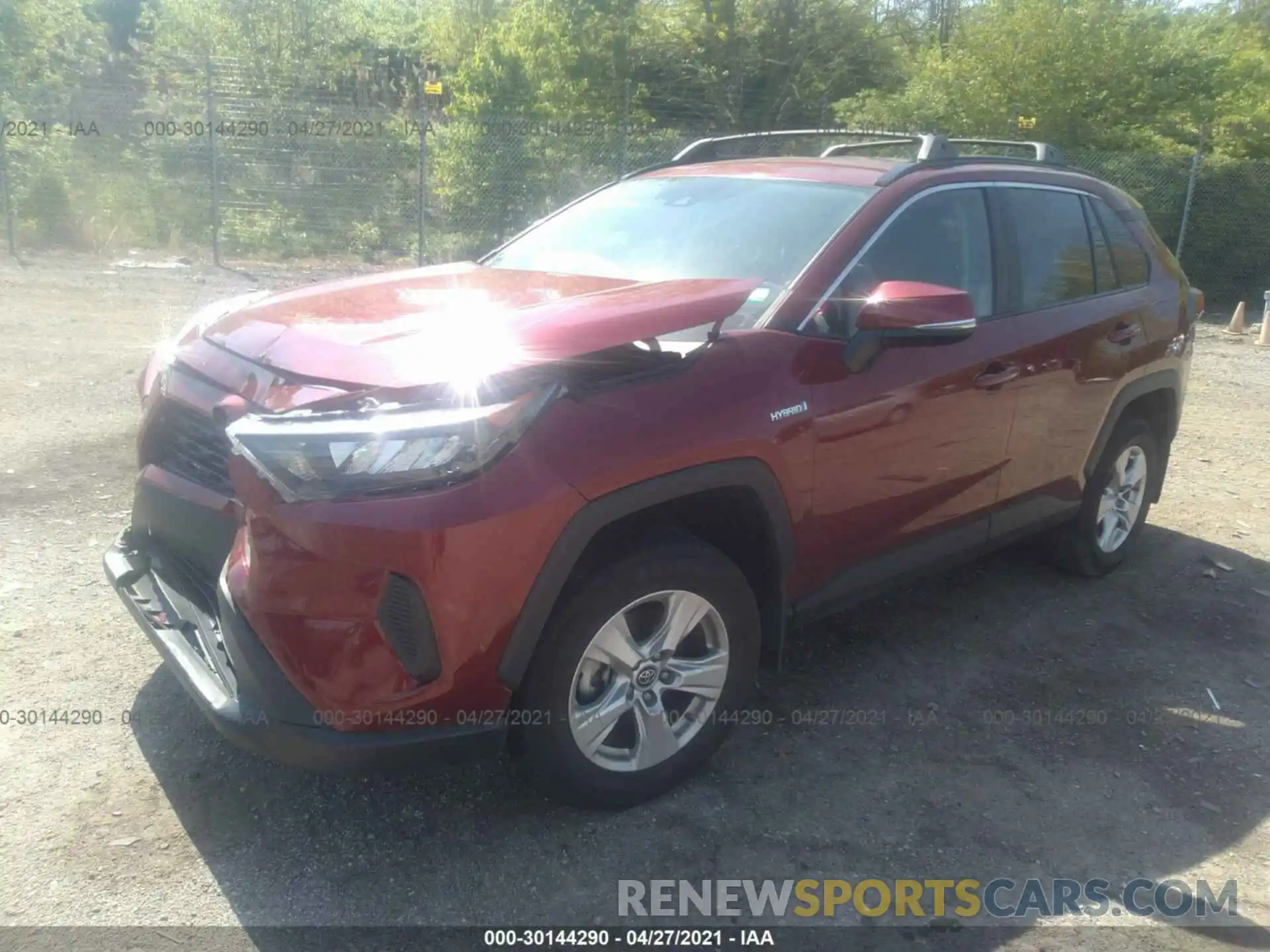 2 Photograph of a damaged car 2T3MWRFV4LW055395 TOYOTA RAV4 2020