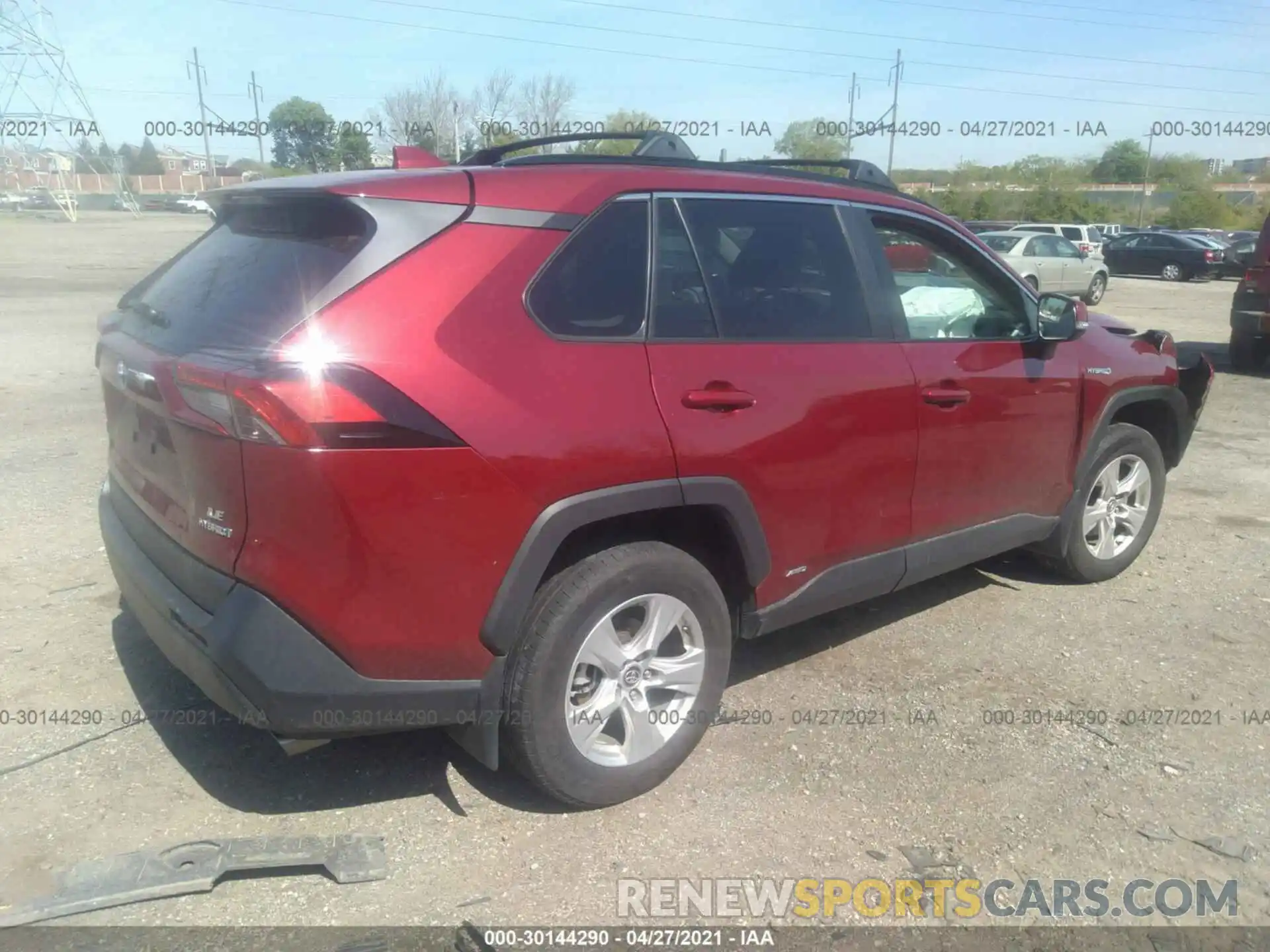 4 Photograph of a damaged car 2T3MWRFV4LW055395 TOYOTA RAV4 2020