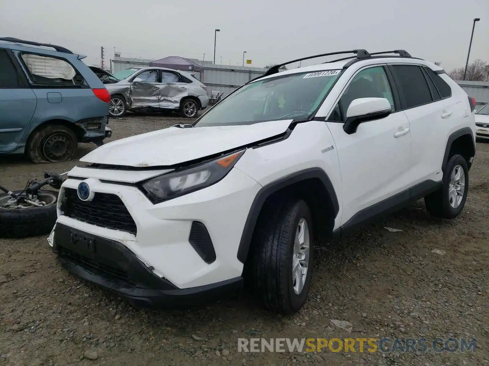 2 Photograph of a damaged car 2T3MWRFV7LW068285 TOYOTA RAV4 2020