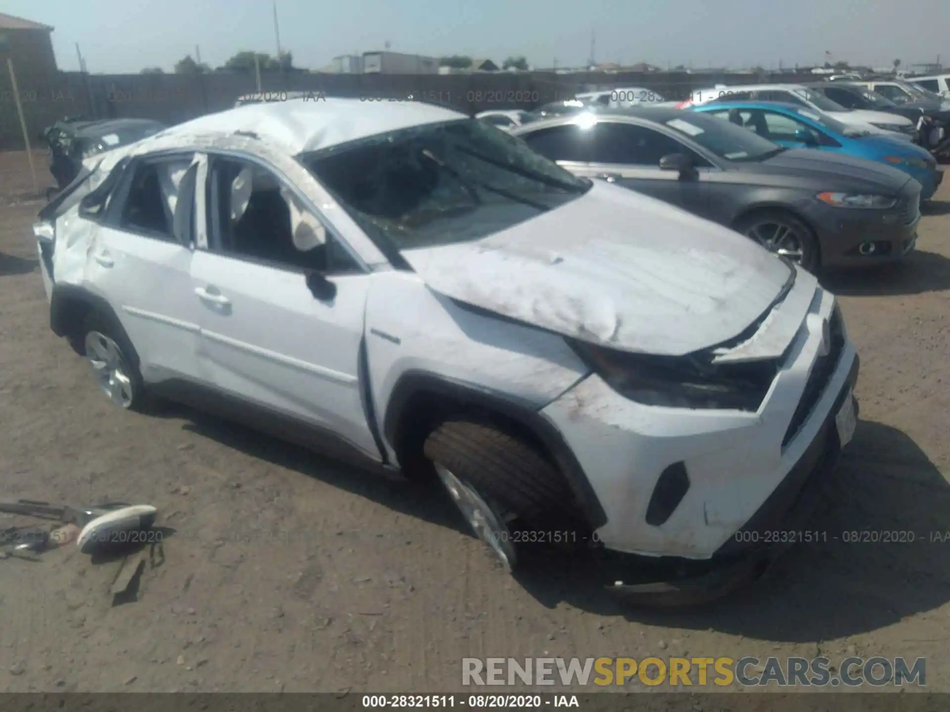 1 Photograph of a damaged car 2T3MWRFV8LW046621 TOYOTA RAV4 2020