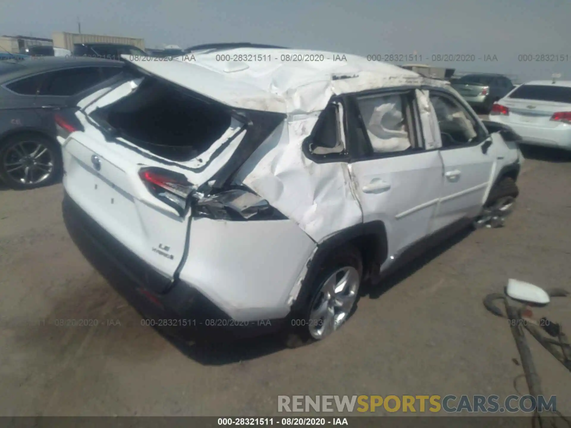 4 Photograph of a damaged car 2T3MWRFV8LW046621 TOYOTA RAV4 2020