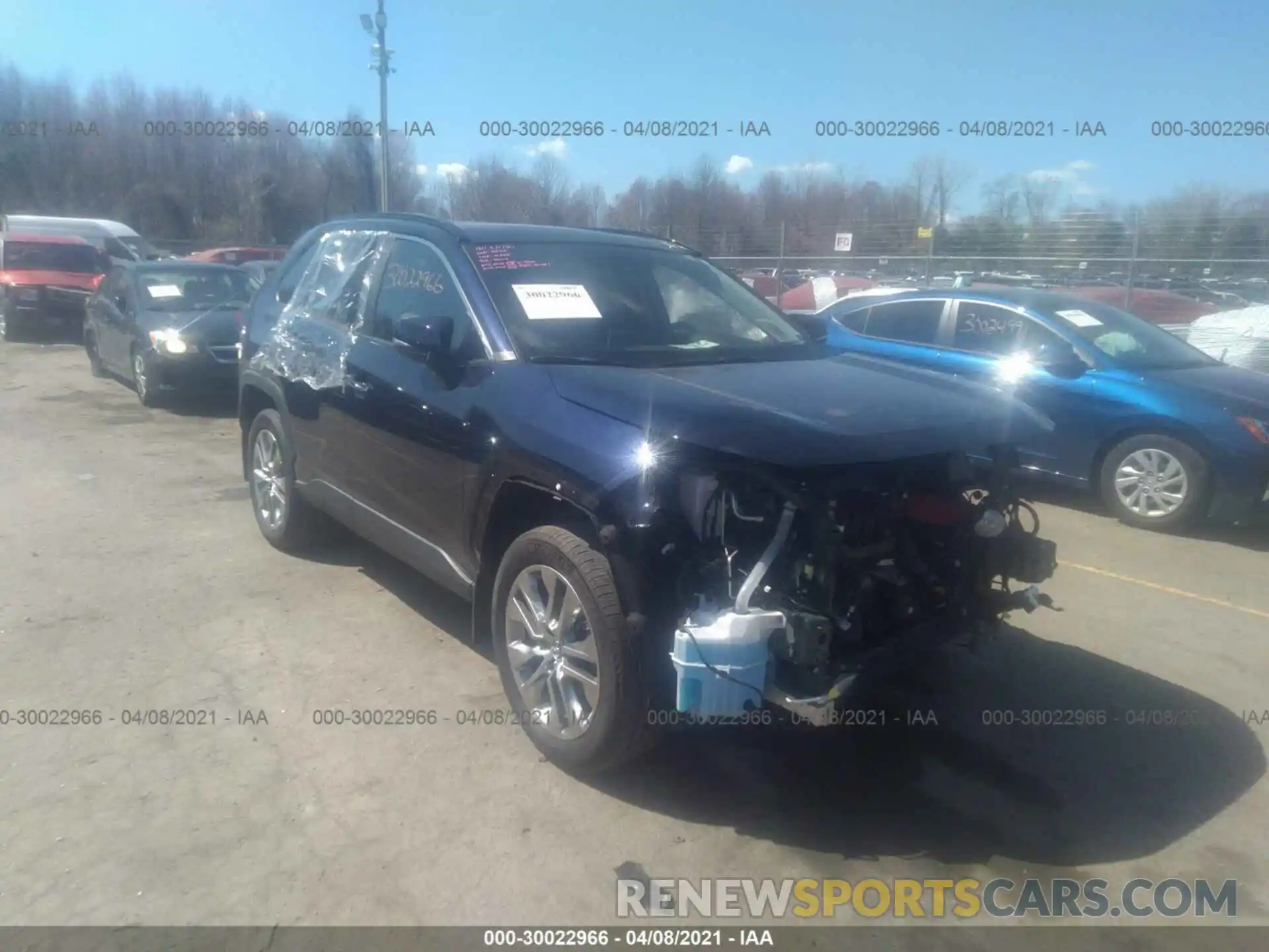 1 Photograph of a damaged car 2T3N1RFV9LW096205 TOYOTA RAV4 2020