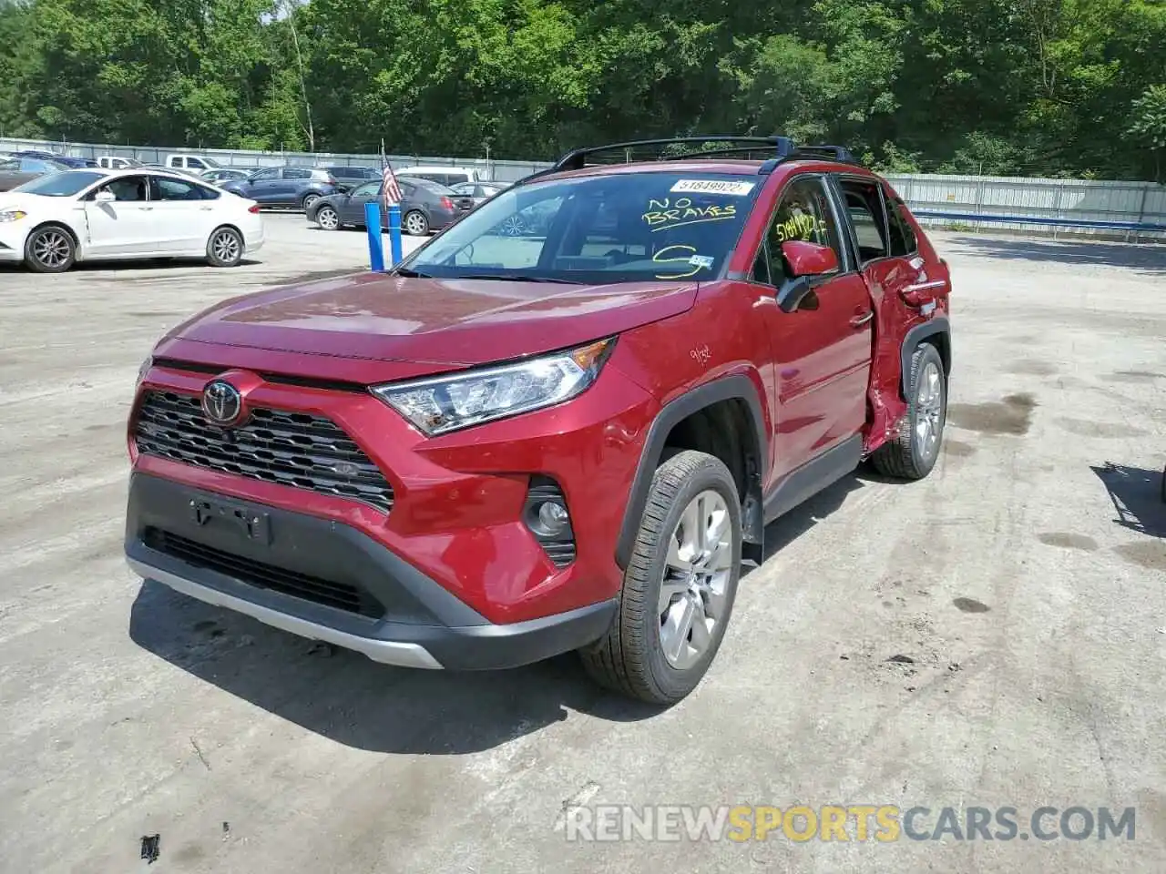 2 Photograph of a damaged car 2T3N1RFV9LW134225 TOYOTA RAV4 2020