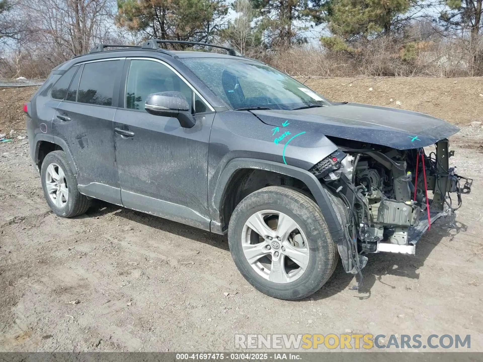 1 Photograph of a damaged car 2T3P1RFV1LC079828 TOYOTA RAV4 2020