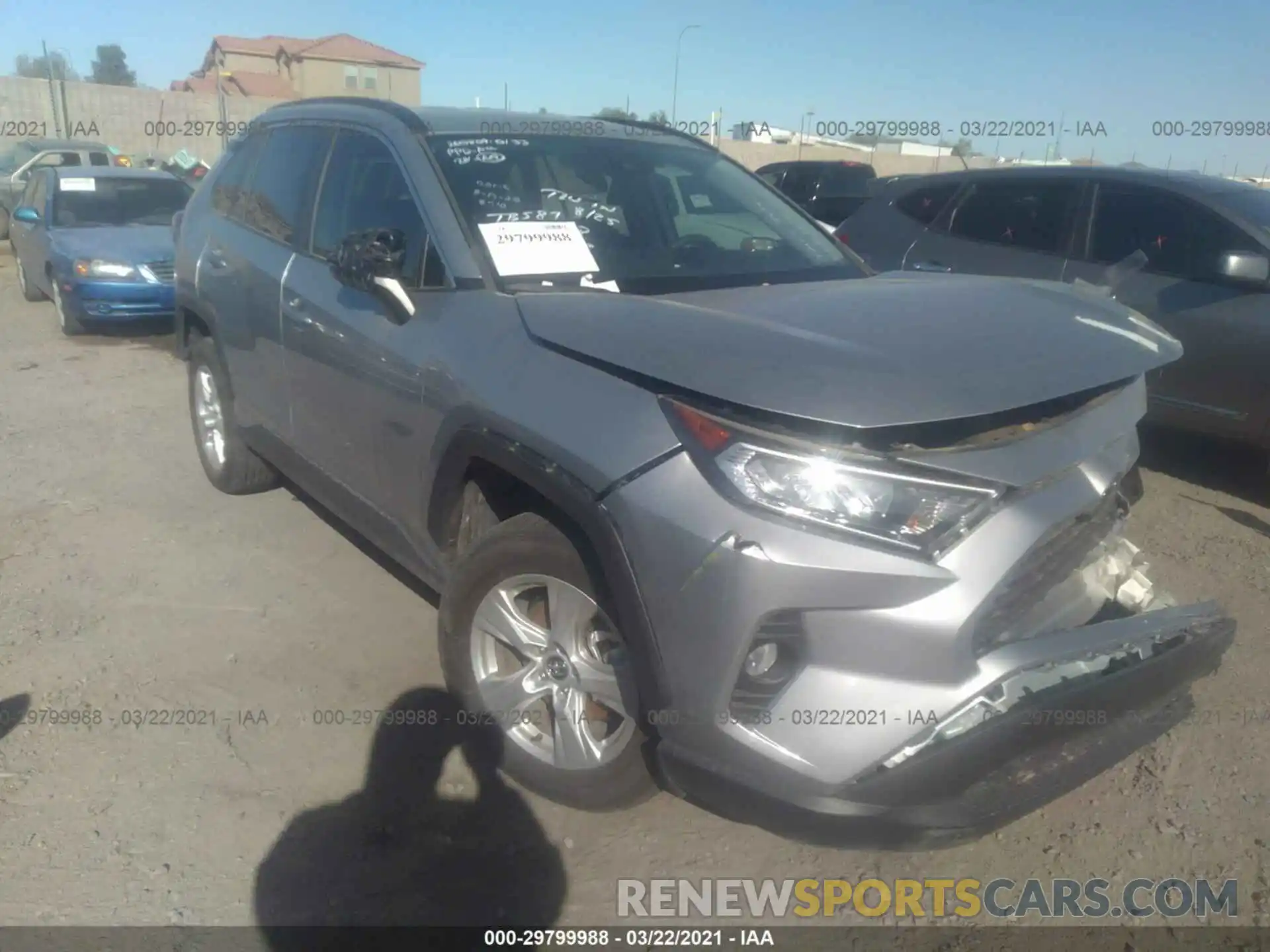 1 Photograph of a damaged car 2T3P1RFV1LC100841 TOYOTA RAV4 2020