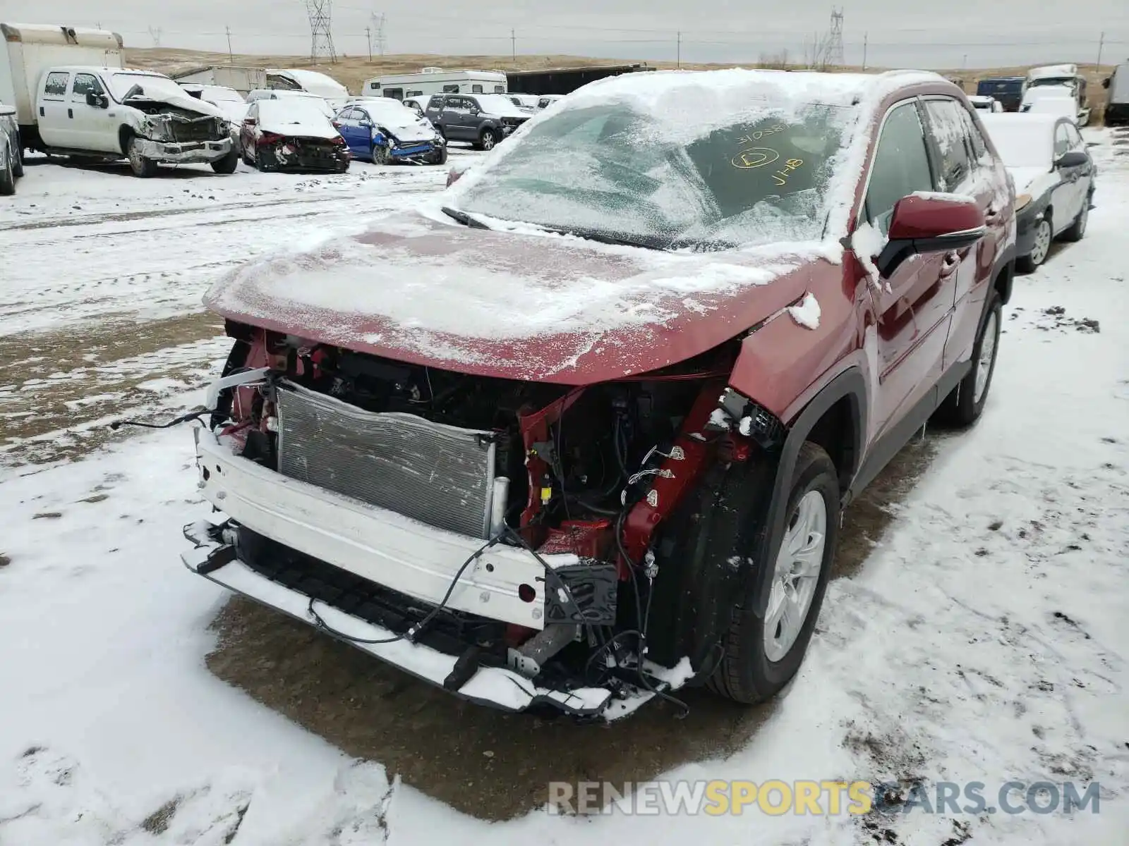 2 Photograph of a damaged car 2T3P1RFV1LW139153 TOYOTA RAV4 2020