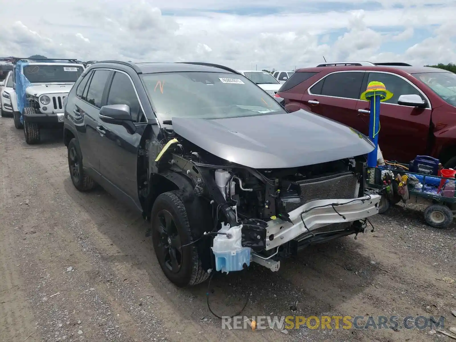 1 Photograph of a damaged car 2T3P1RFV2LC119978 TOYOTA RAV4 2020