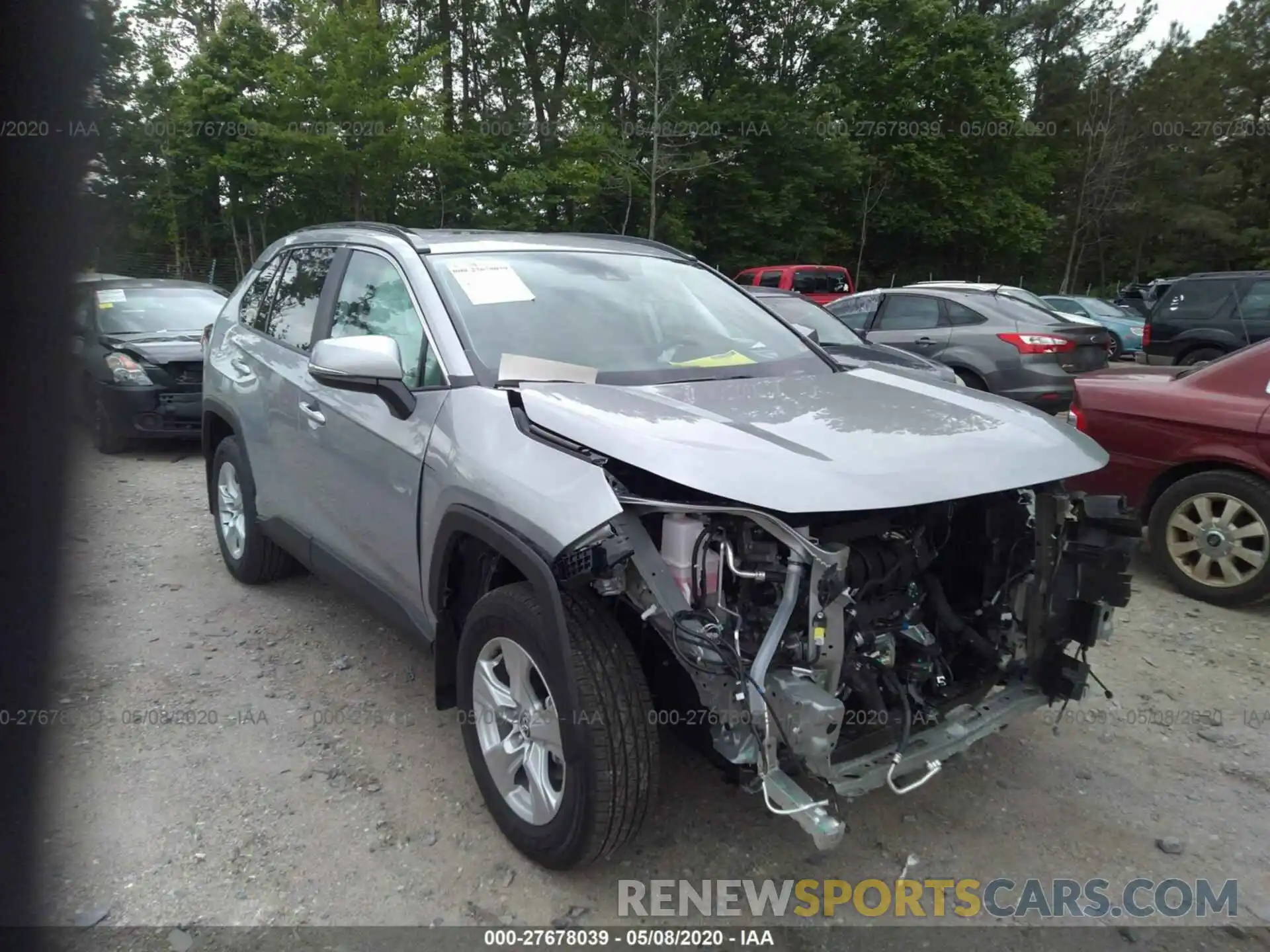 1 Photograph of a damaged car 2T3P1RFV2LW098354 TOYOTA RAV4 2020