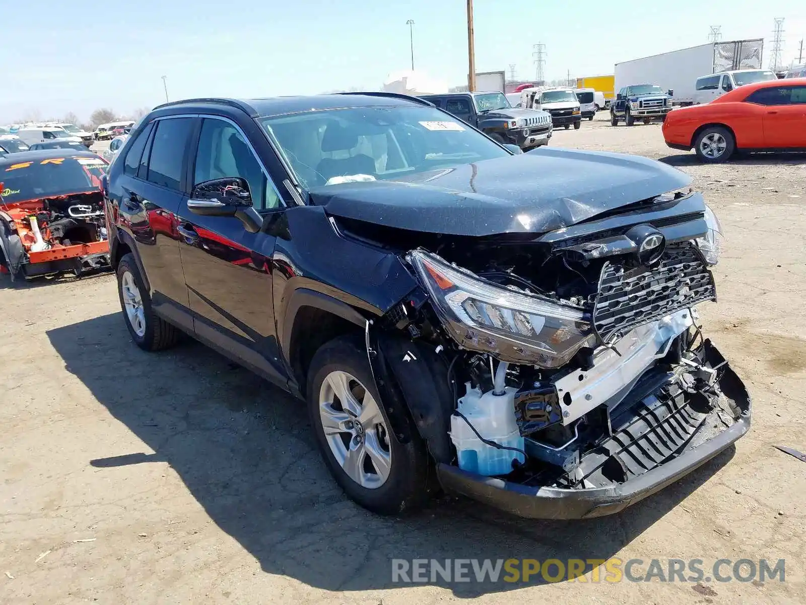 1 Photograph of a damaged car 2T3P1RFV3LC097621 TOYOTA RAV4 2020