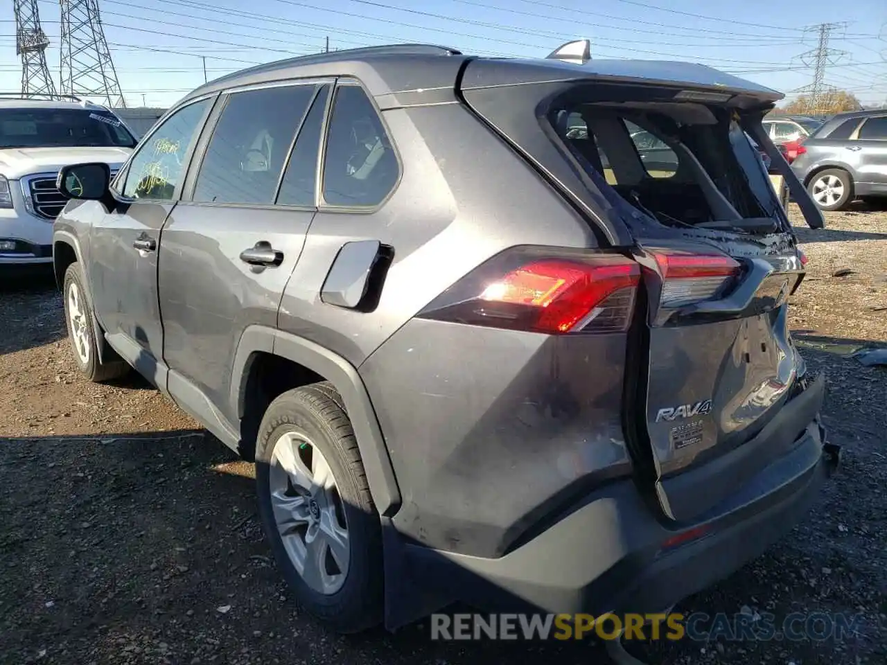 3 Photograph of a damaged car 2T3P1RFV3LW116649 TOYOTA RAV4 2020