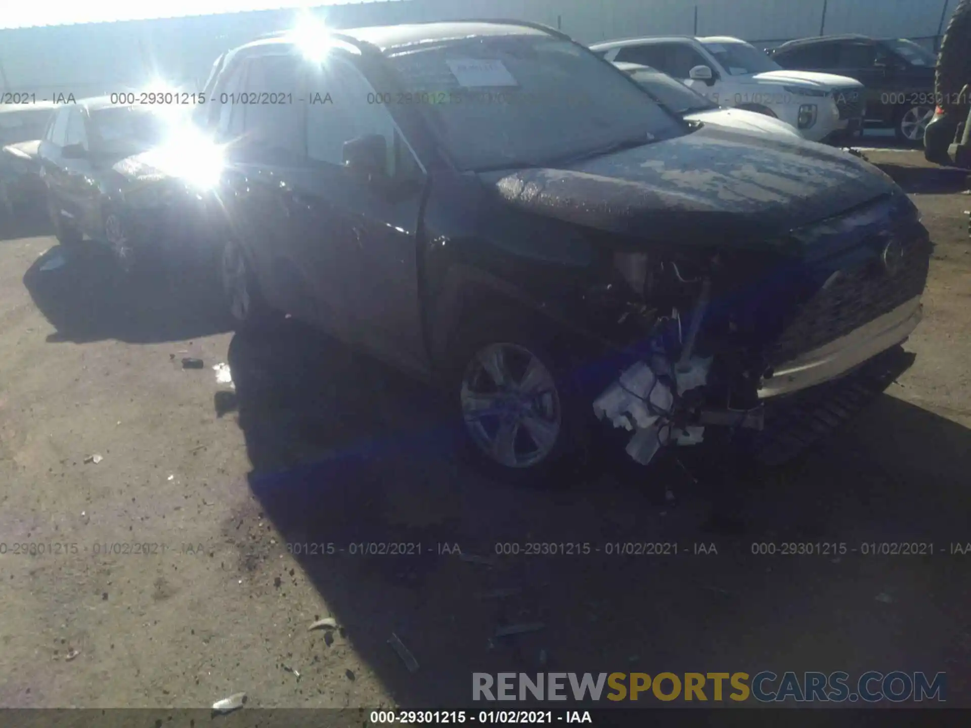 1 Photograph of a damaged car 2T3P1RFV4LC082187 TOYOTA RAV4 2020