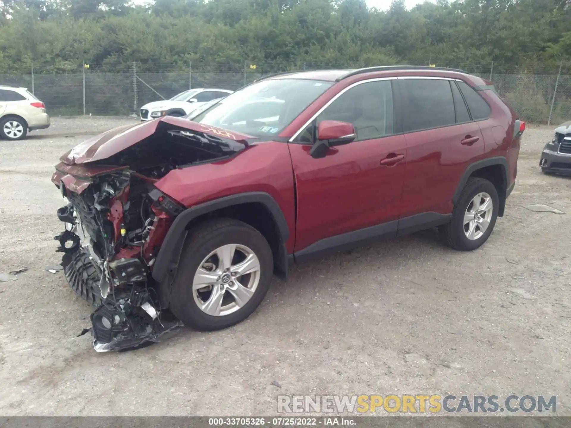 2 Photograph of a damaged car 2T3P1RFV4LW132181 TOYOTA RAV4 2020