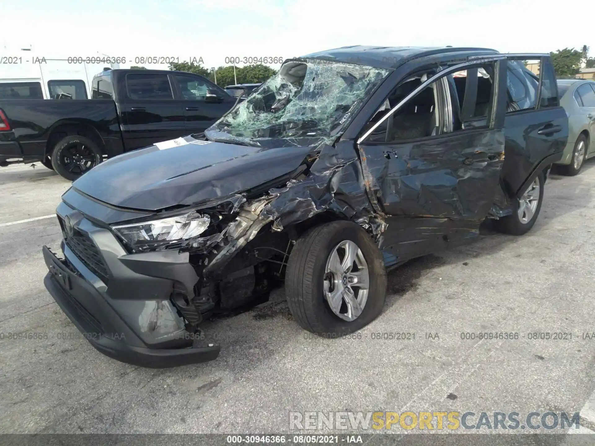 2 Photograph of a damaged car 2T3P1RFV5LC095739 TOYOTA RAV4 2020