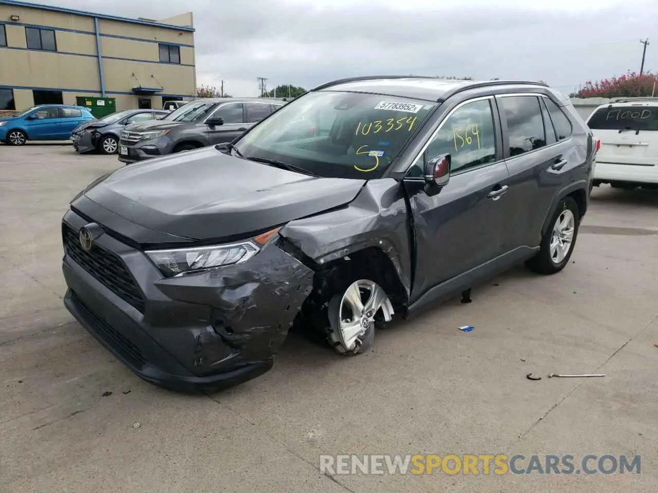 2 Photograph of a damaged car 2T3P1RFV5LC103354 TOYOTA RAV4 2020