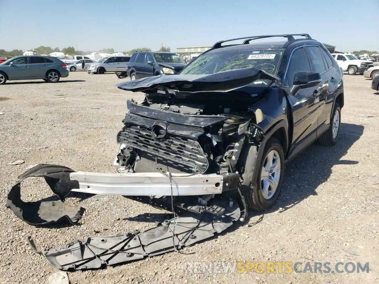 2 Photograph of a damaged car 2T3P1RFV5LC127332 TOYOTA RAV4 2020