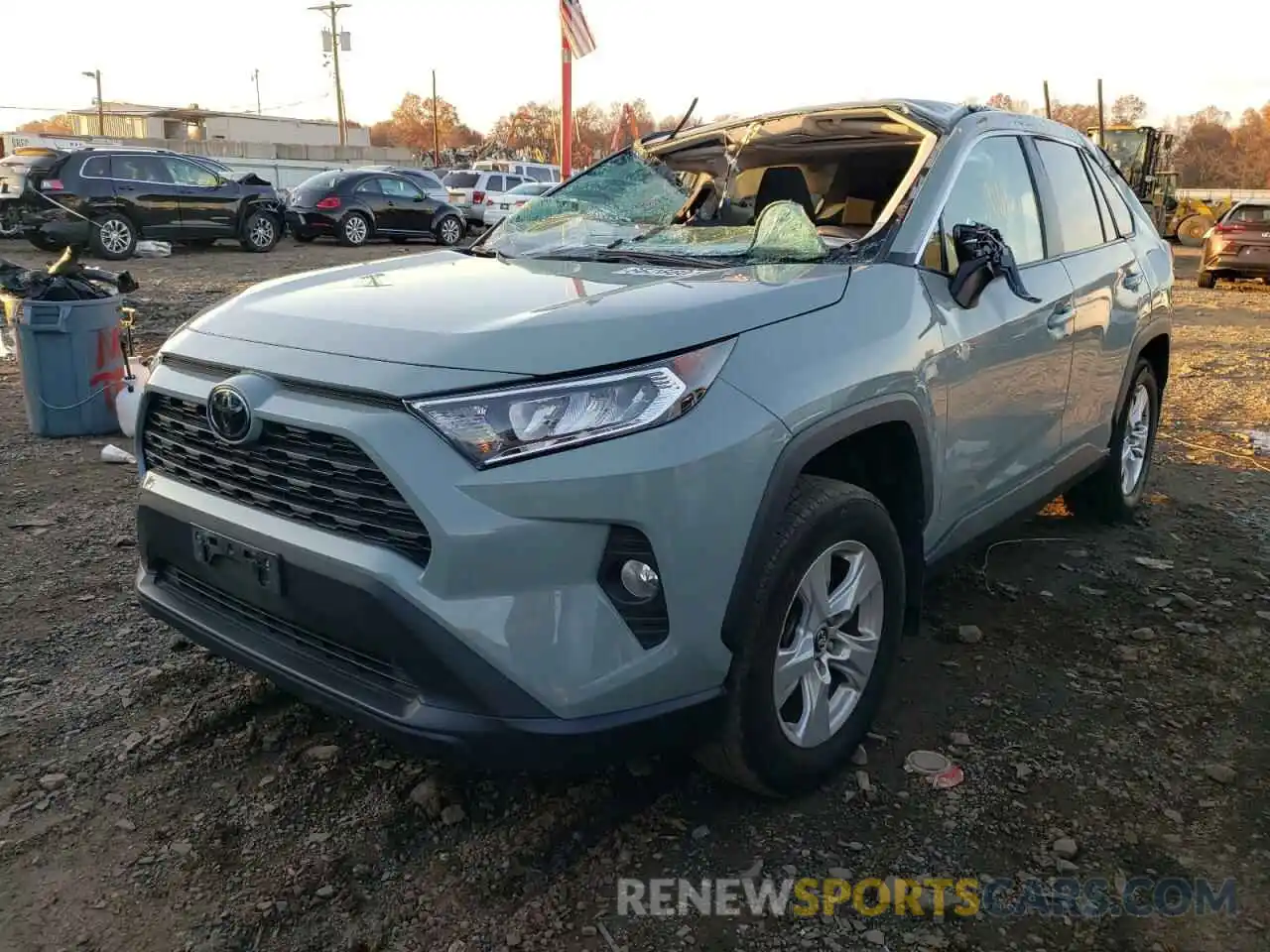 2 Photograph of a damaged car 2T3P1RFV7LC064847 TOYOTA RAV4 2020