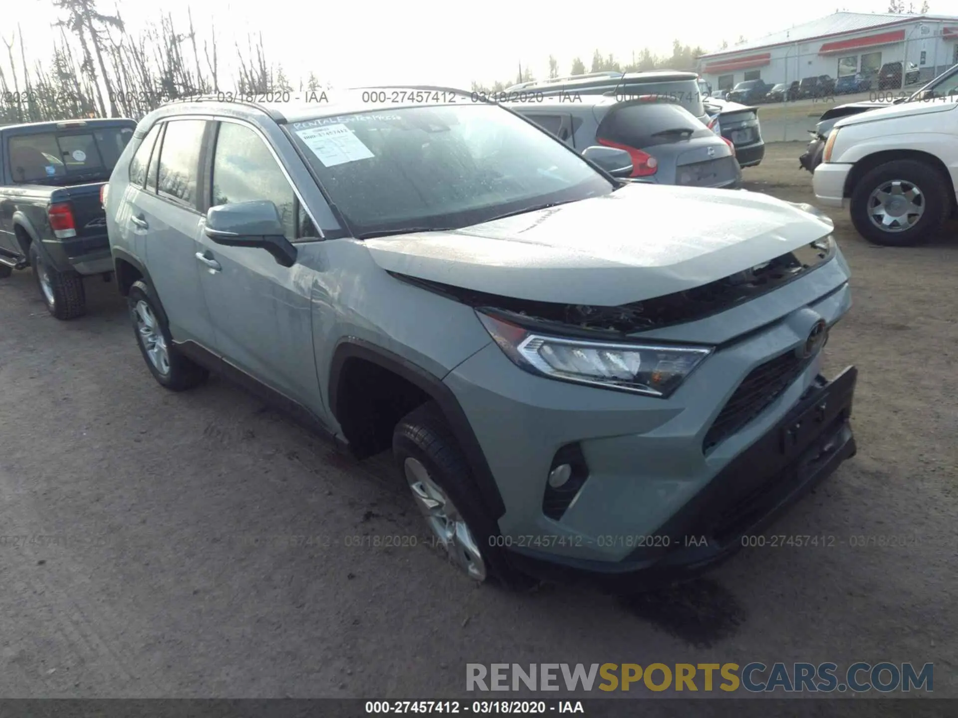 1 Photograph of a damaged car 2T3P1RFV7LC088338 TOYOTA RAV4 2020