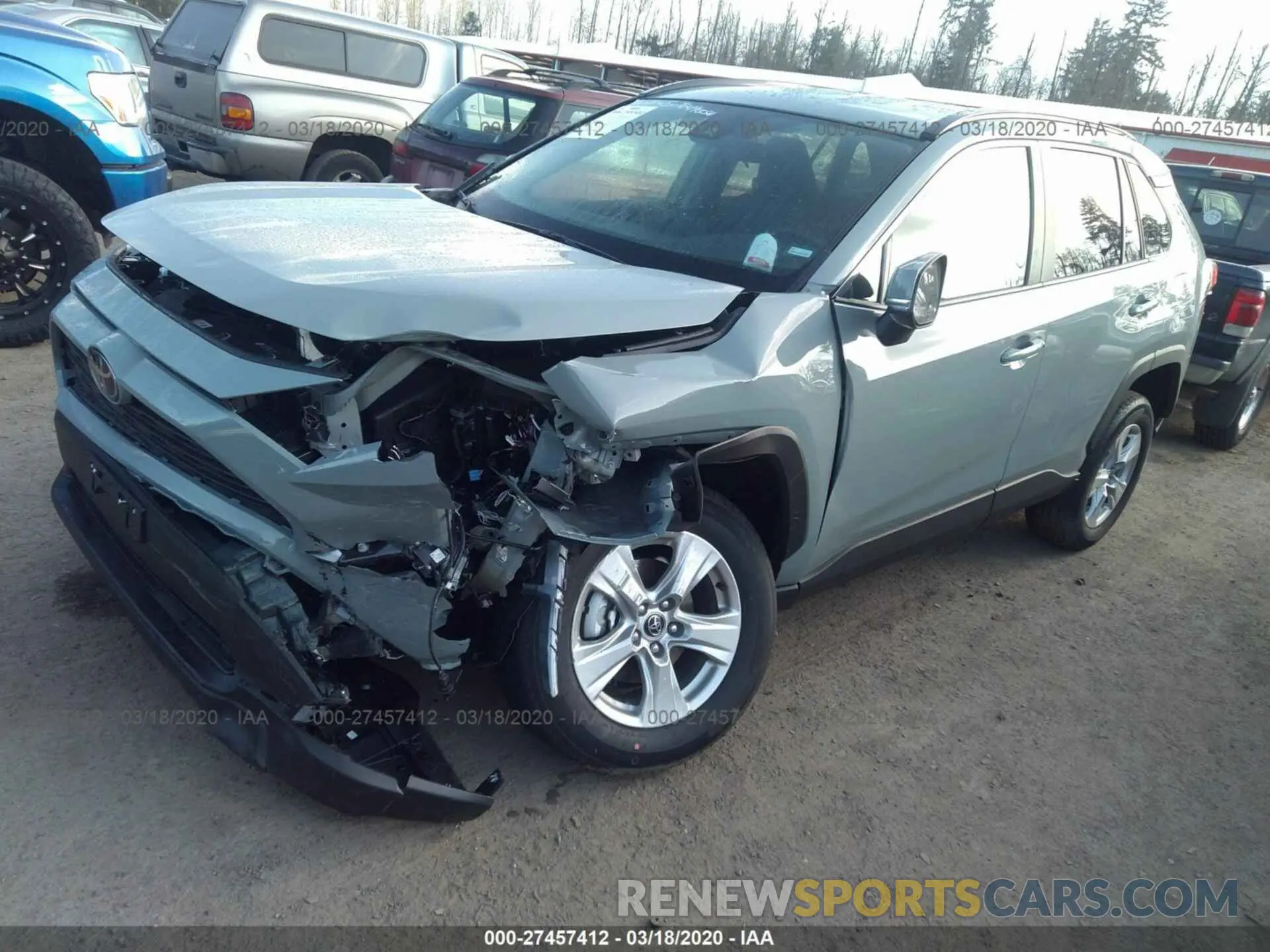 2 Photograph of a damaged car 2T3P1RFV7LC088338 TOYOTA RAV4 2020