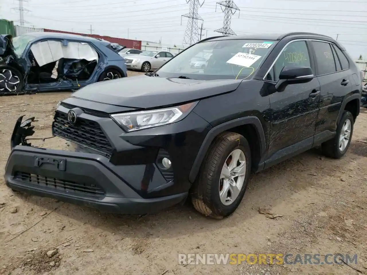 2 Photograph of a damaged car 2T3P1RFV7LC110337 TOYOTA RAV4 2020