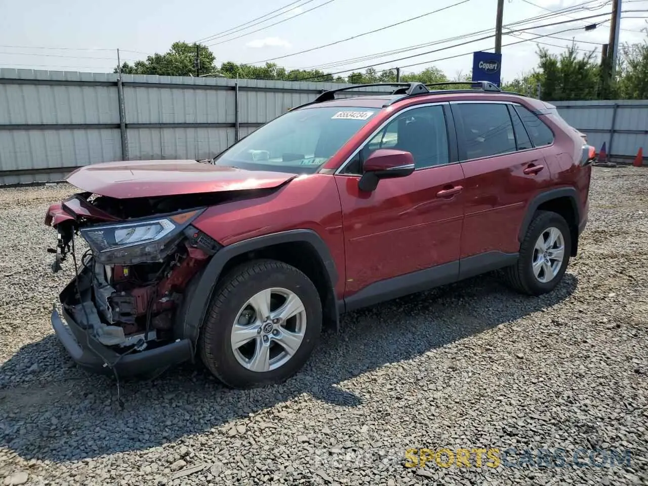 1 Photograph of a damaged car 2T3P1RFV7LW132188 TOYOTA RAV4 2020