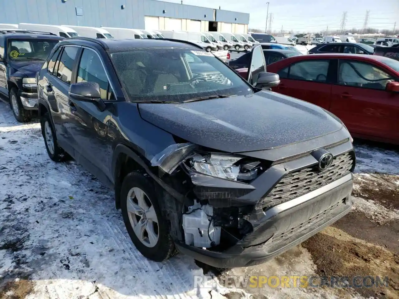 1 Photograph of a damaged car 2T3P1RFV8LC130497 TOYOTA RAV4 2020