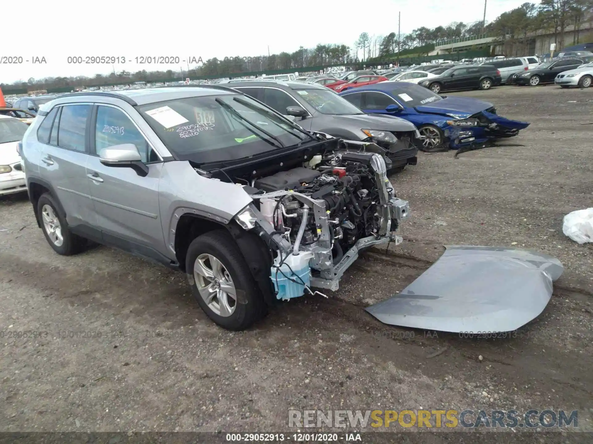 1 Photograph of a damaged car 2T3P1RFV8LC135926 TOYOTA RAV4 2020